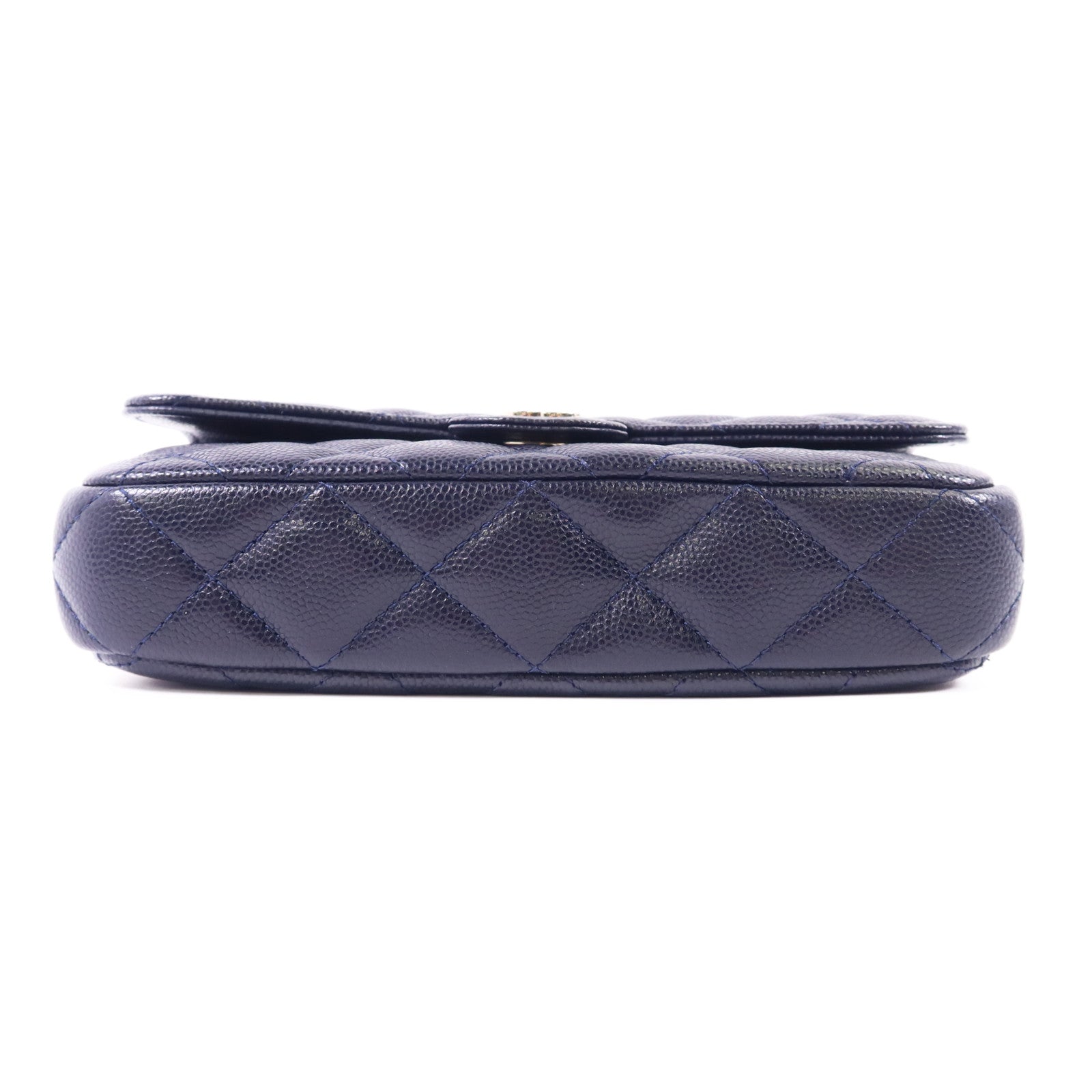 CHANEL 牛皮皮革Chain Shoulder Bag金扣鏈帶肩背袋