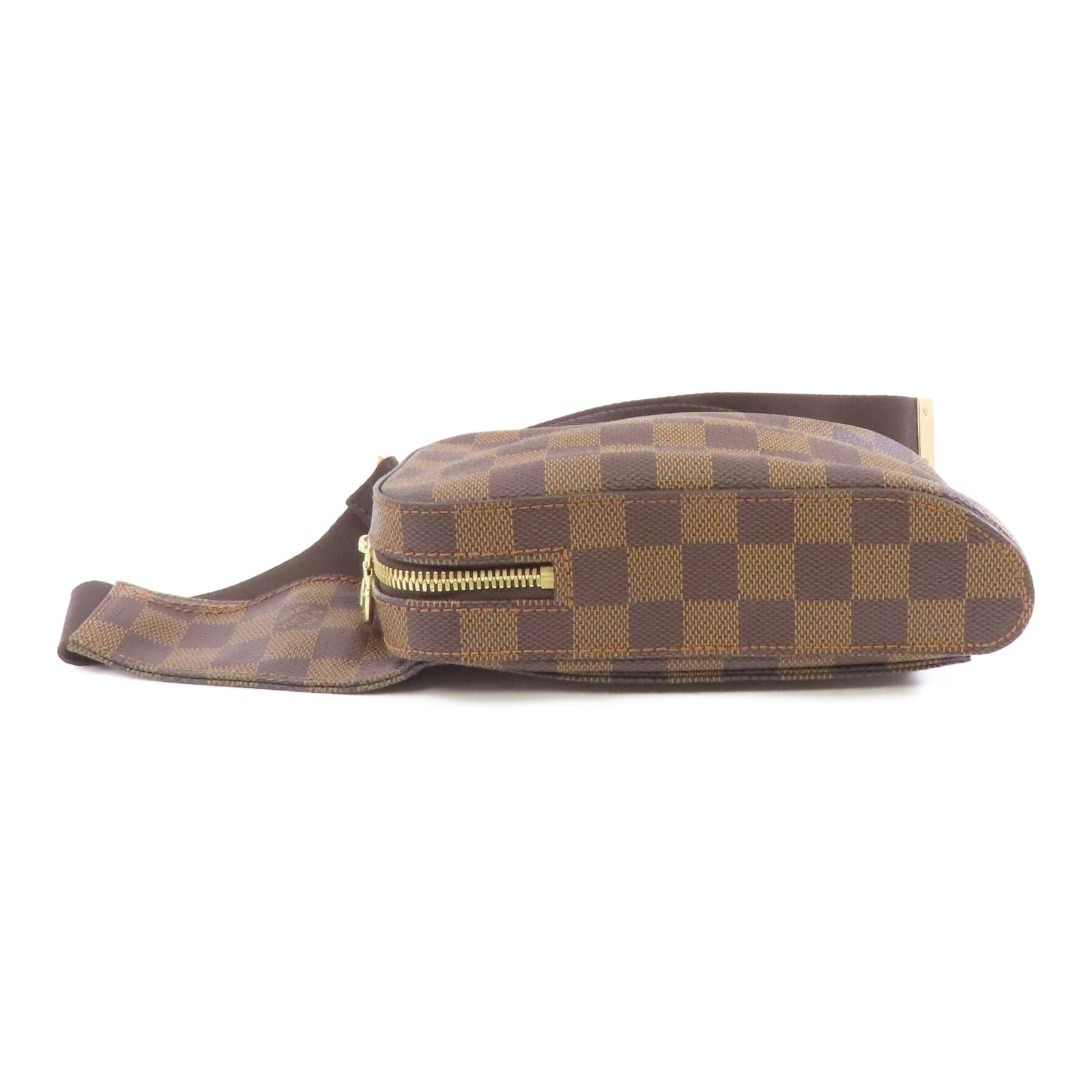 LOUIS VUITTON Damier Ebene Geronimos金扣腰包啡色