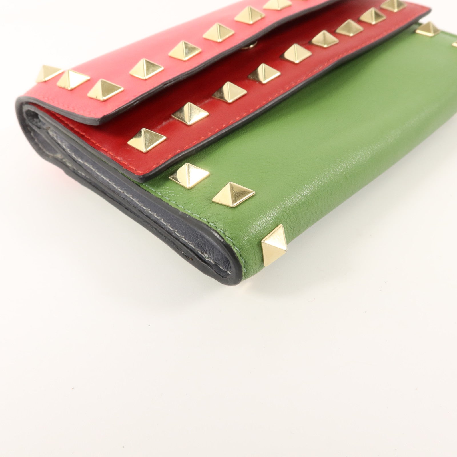 Valentino 牛皮皮革Rockstud Wallet錢包