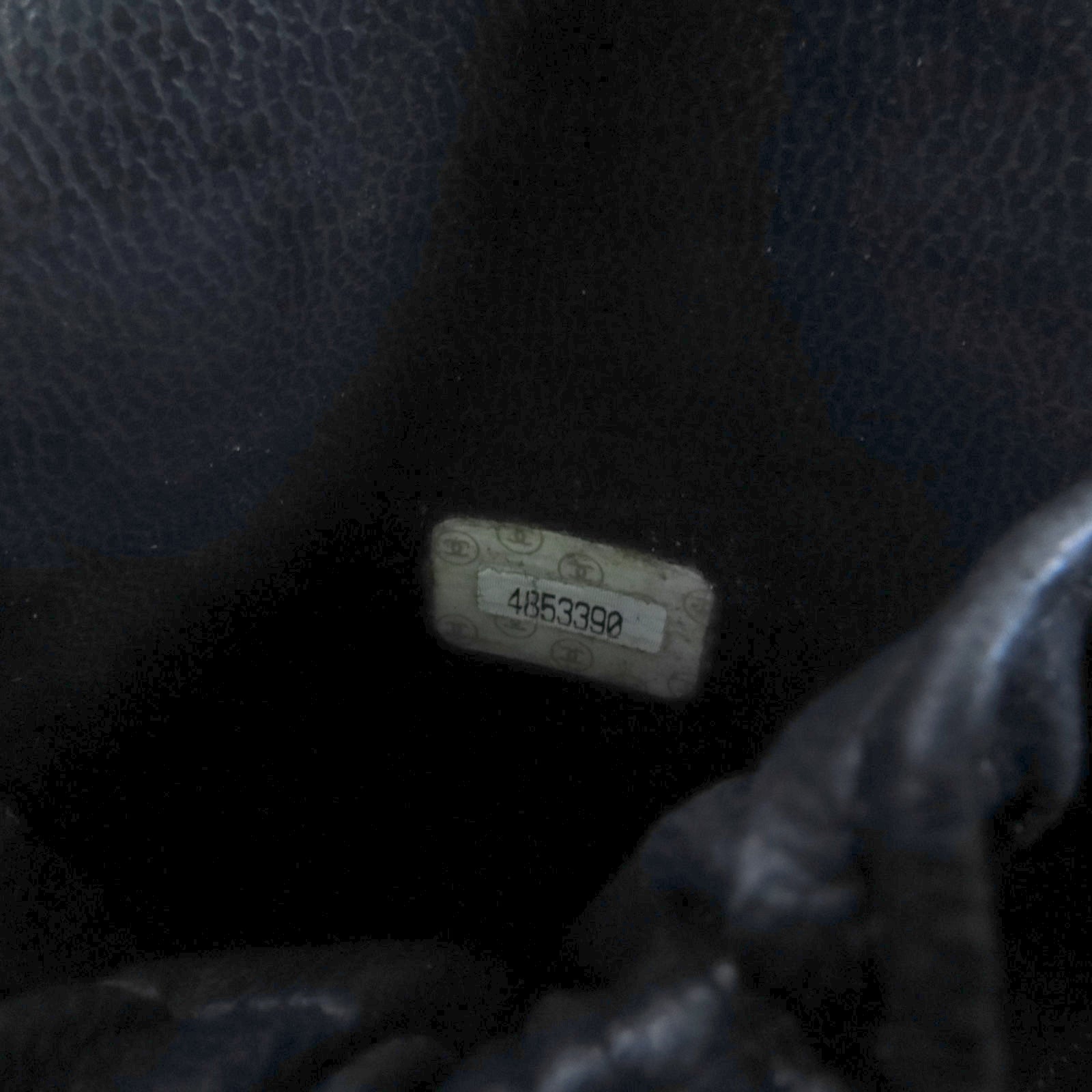 CHANEL 牛皮皮革Vintage Vanity金扣手挽袋