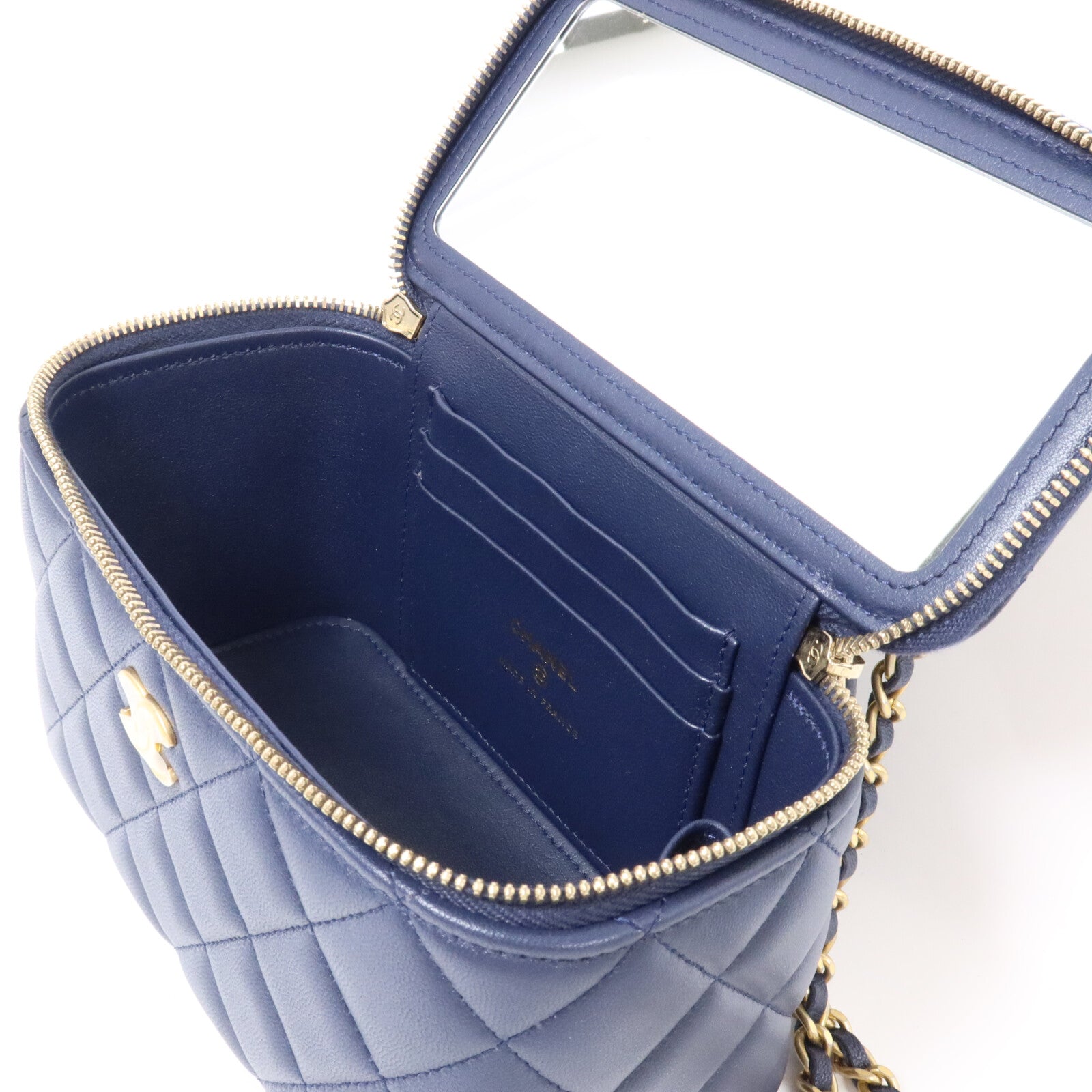 CHANEL 羊皮皮革Vanity Case手挽肩背兩用袋