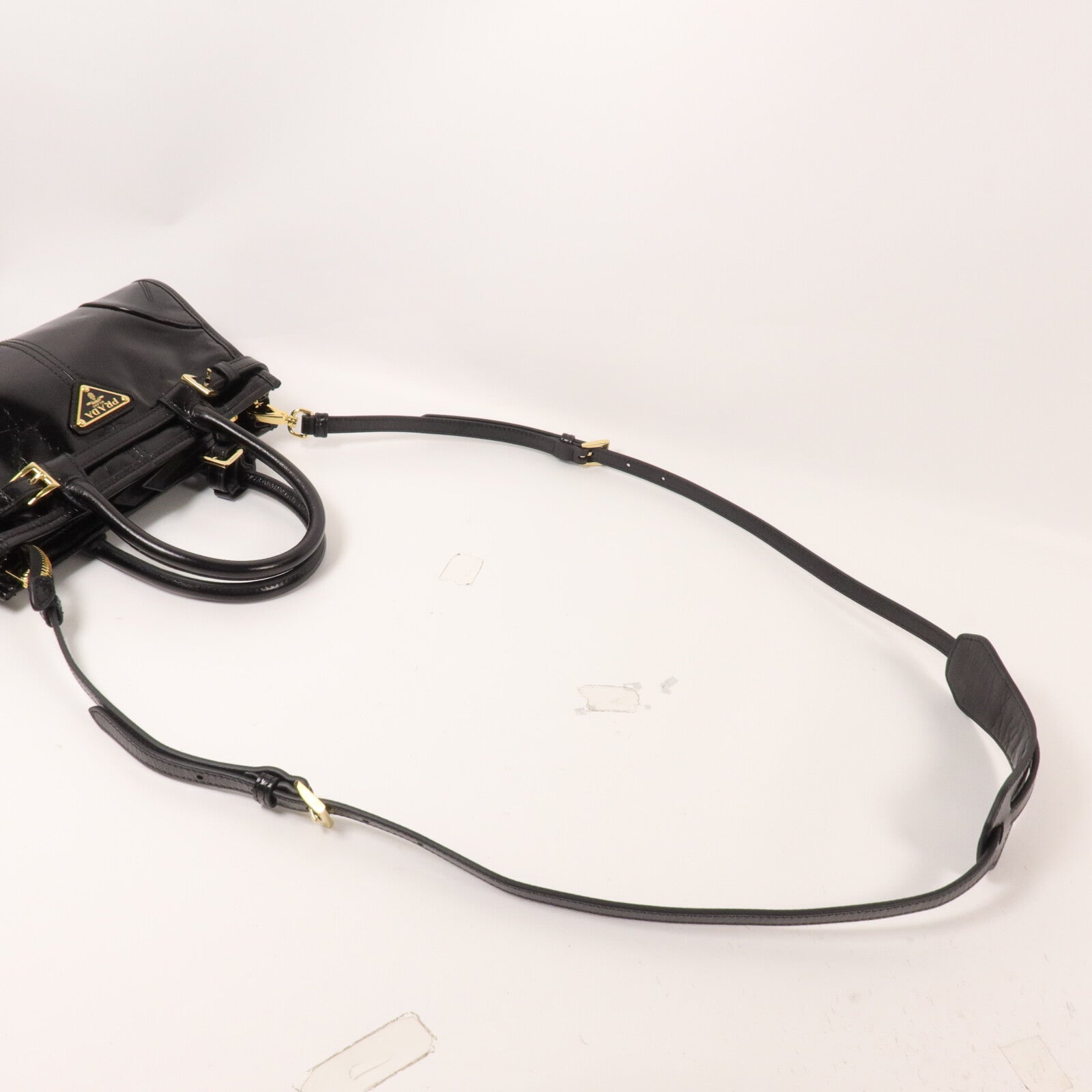 PRADA 牛皮皮革Bonnie Mini手挽肩背兩用袋