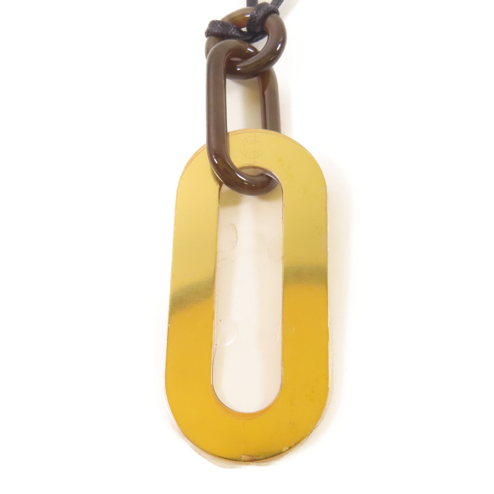 HERMES 牛角/金屬Buffalo Horn Mayan Necklace項鍊