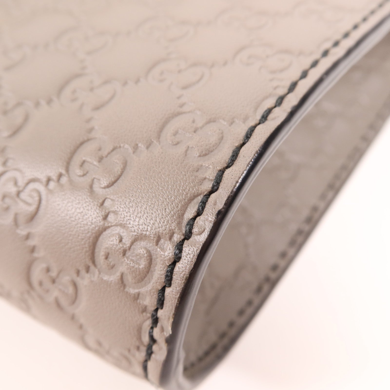 GUCCI 牛皮皮革Guccissima Mini Emily金扣鏈帶肩背