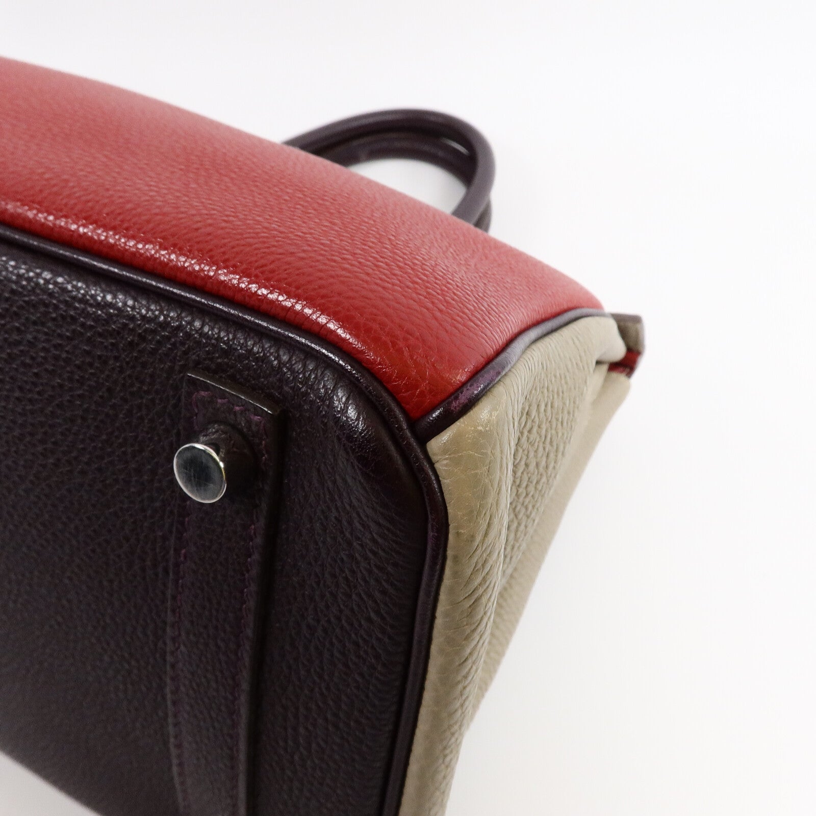 HERMES Togo皮革Birkin 30手挽袋3 Tone