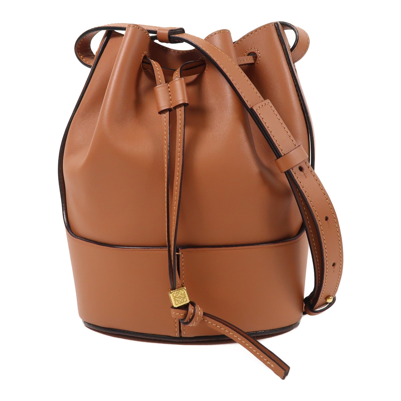 LOEWE 牛皮皮革Balloon金扣肩背袋