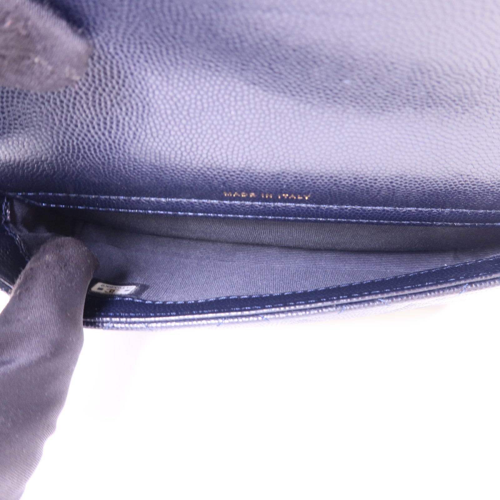 CHANEL 牛皮皮革Chain Shoulder Bag金扣鏈帶肩背袋