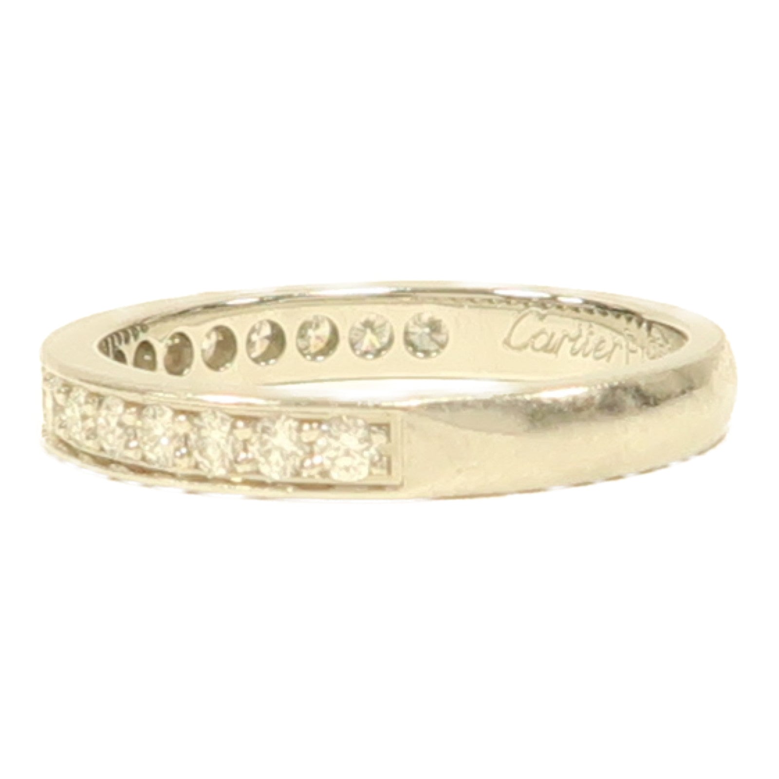 CARTIER PT950鉑金Etincelle De Cartier Ring戒指US#4.5銀色