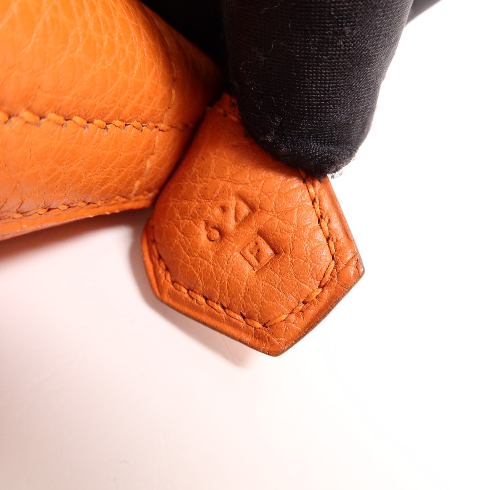 HERMES Clemence皮革Bolide 31手挽肩背兩用袋Orange