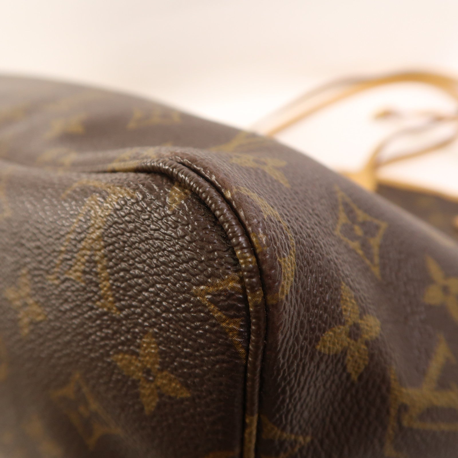 LOUIS VUITTON Monogram Neverfull GM金扣手挽袋