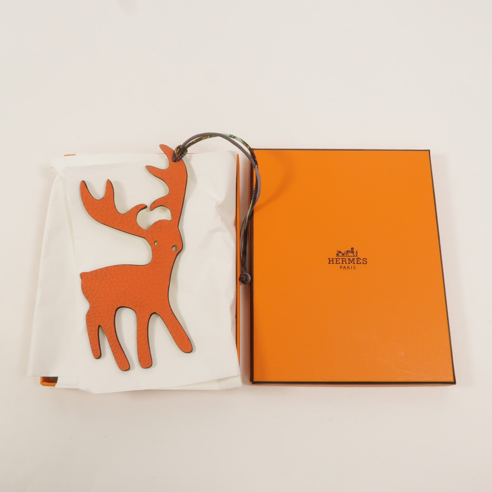 HERMES Epsom/Clemence皮革Deer Bag Charm掛飾