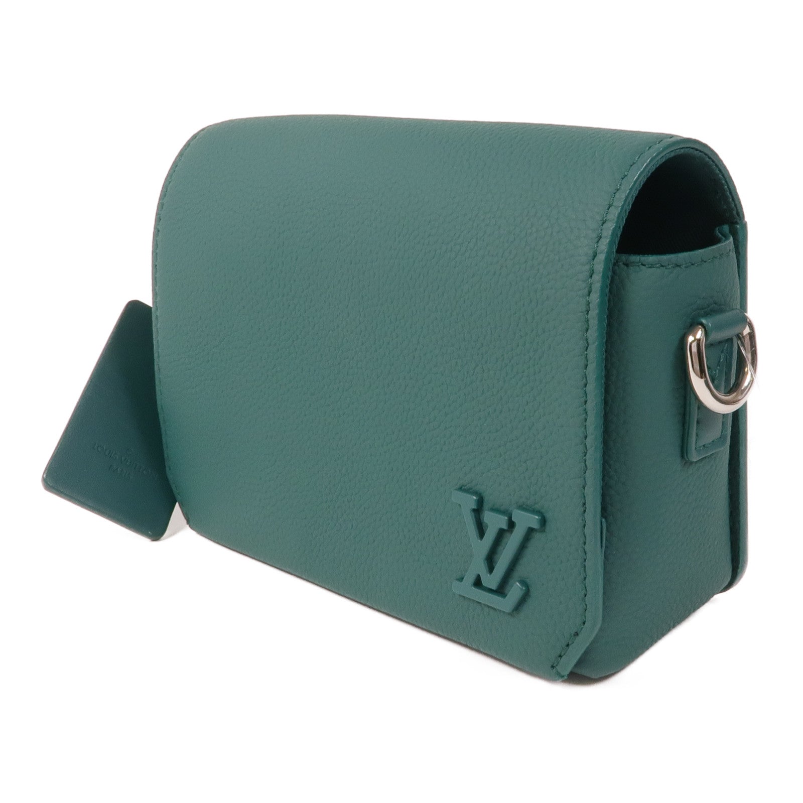 LOUIS VUITTON 牛皮皮革Aerogram Fastline銀扣肩背袋