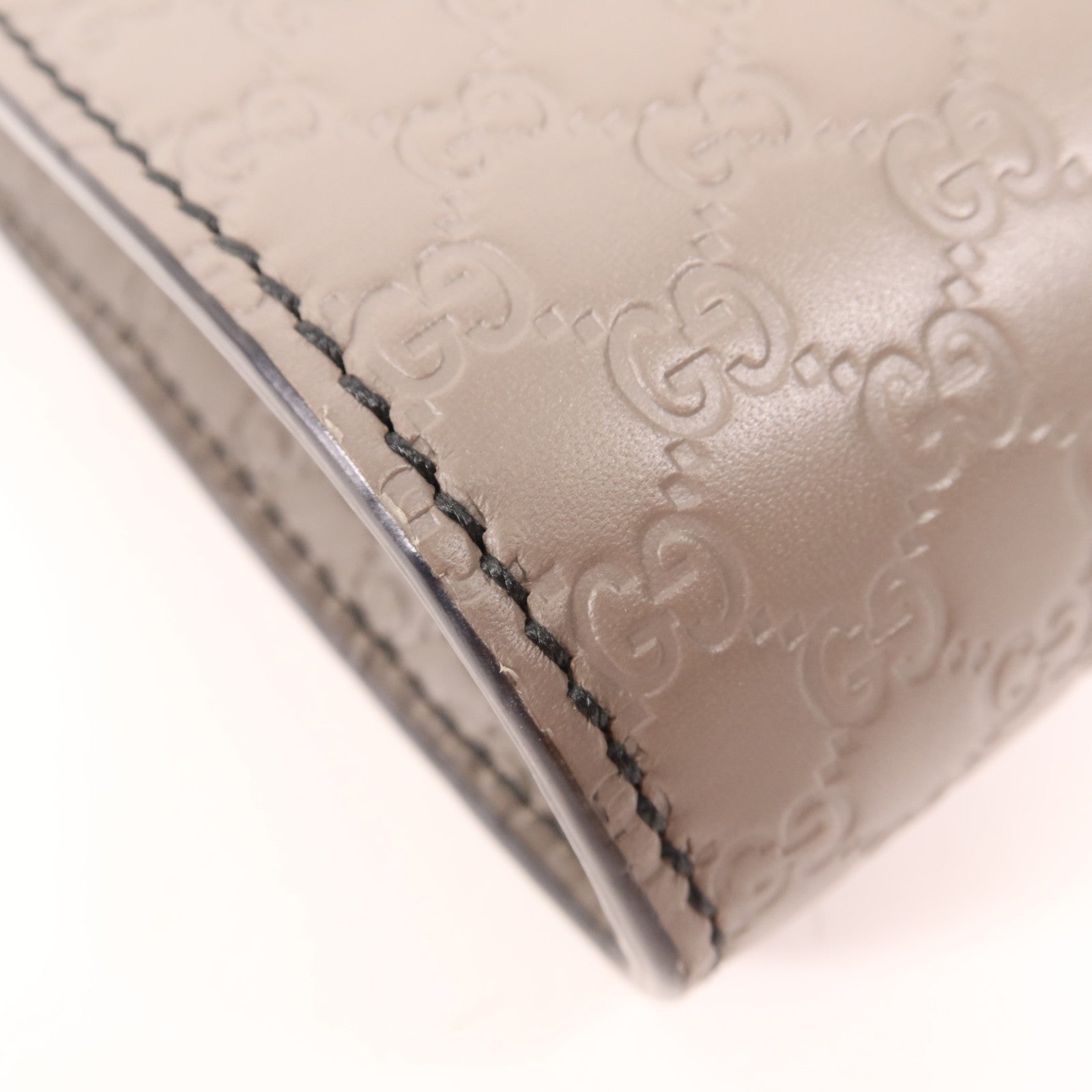 GUCCI 牛皮皮革Guccissima Mini Emily金扣鏈帶肩背