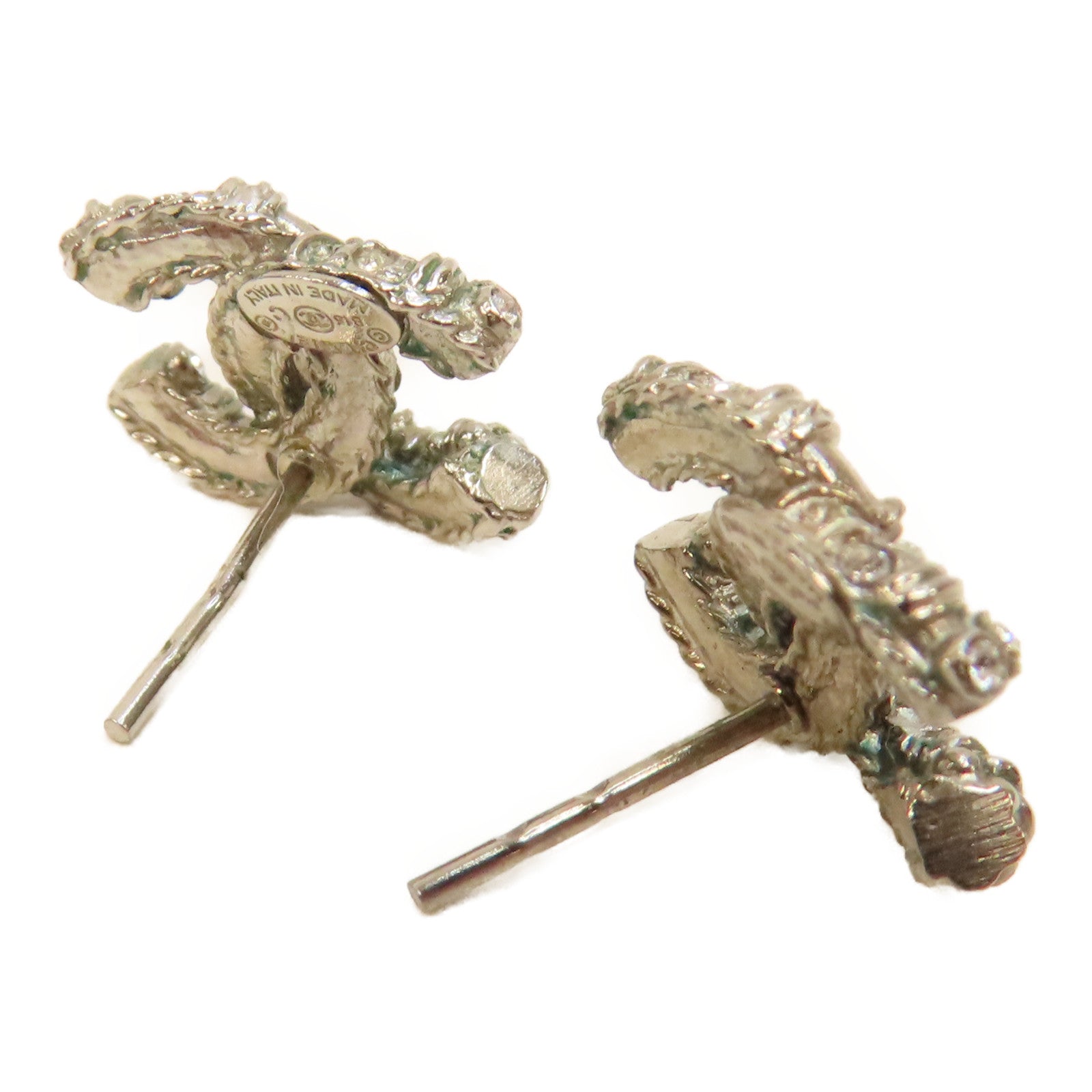 CHANEL 金屬Earrings耳環銀色