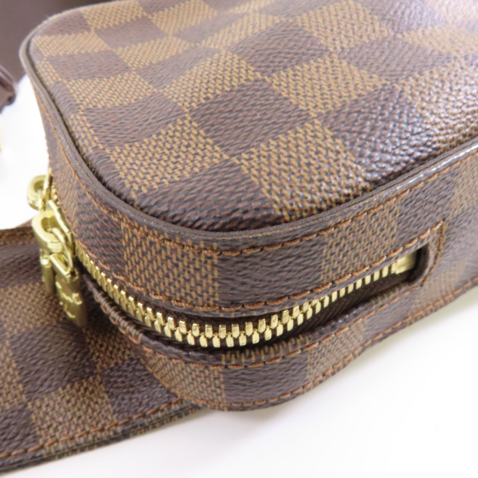 LOUIS VUITTON Damier Ebene Geronimos金扣腰包啡色