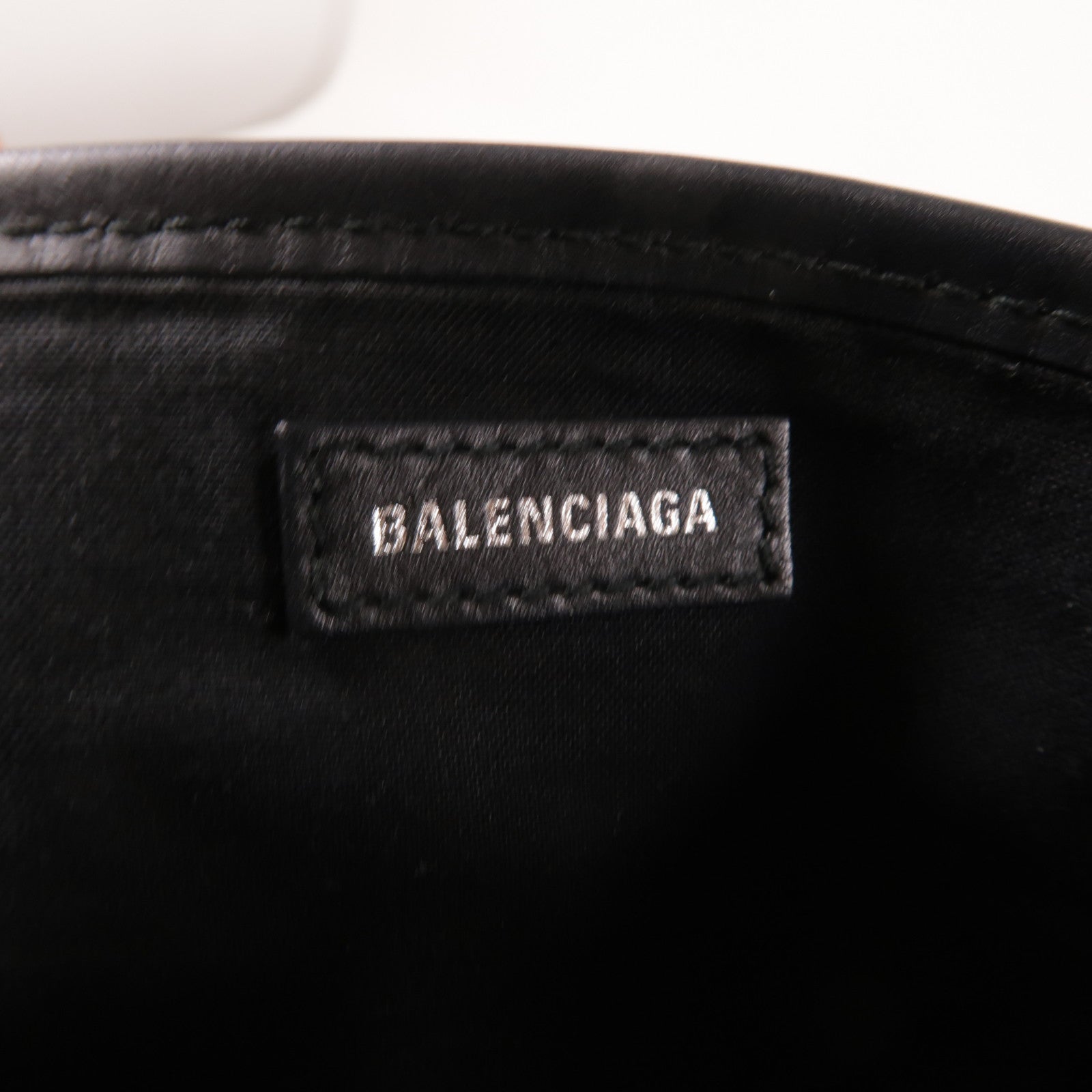 BALENCIAGA 帆布Cabas XS銀扣手挽肩背兩用袋