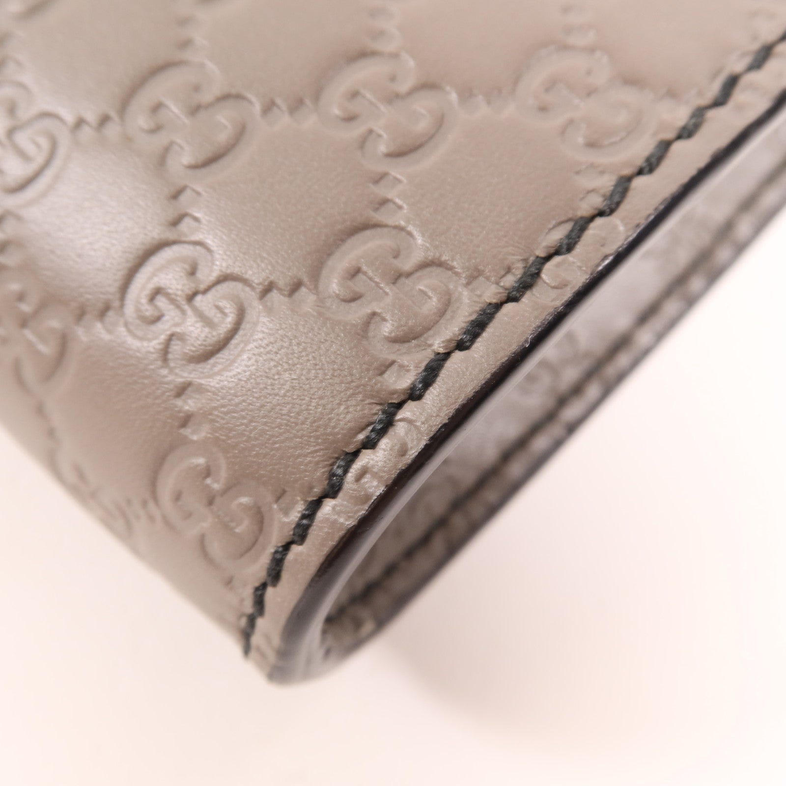 GUCCI 牛皮皮革Guccissima Mini Emily金扣鏈帶肩背