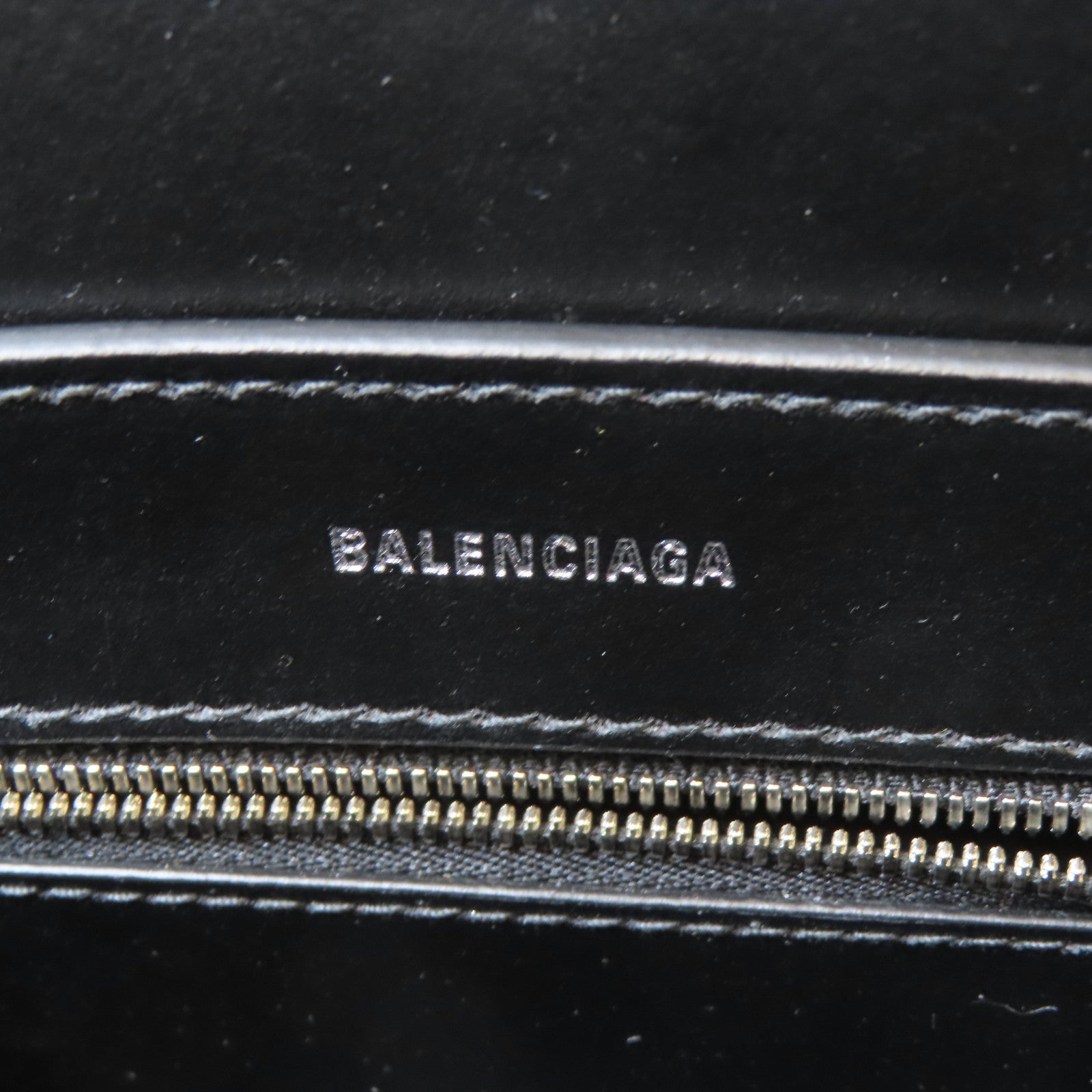 BALENCIAGA 【激減優惠】皮革Everyday Xxs Tote Bag銀扣手挽肩背兩用袋銀色
