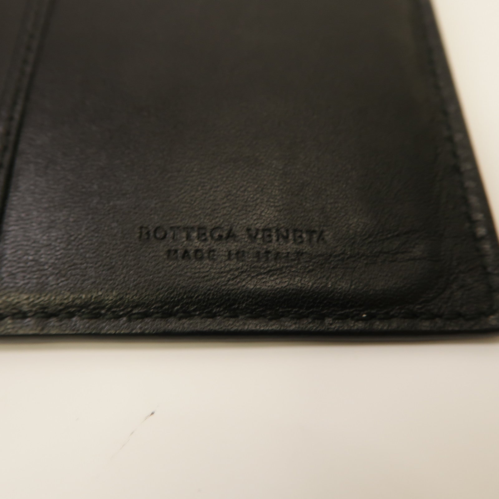 BOTTEGA VENETA 織紋皮革Long Wallet長錢包黑色