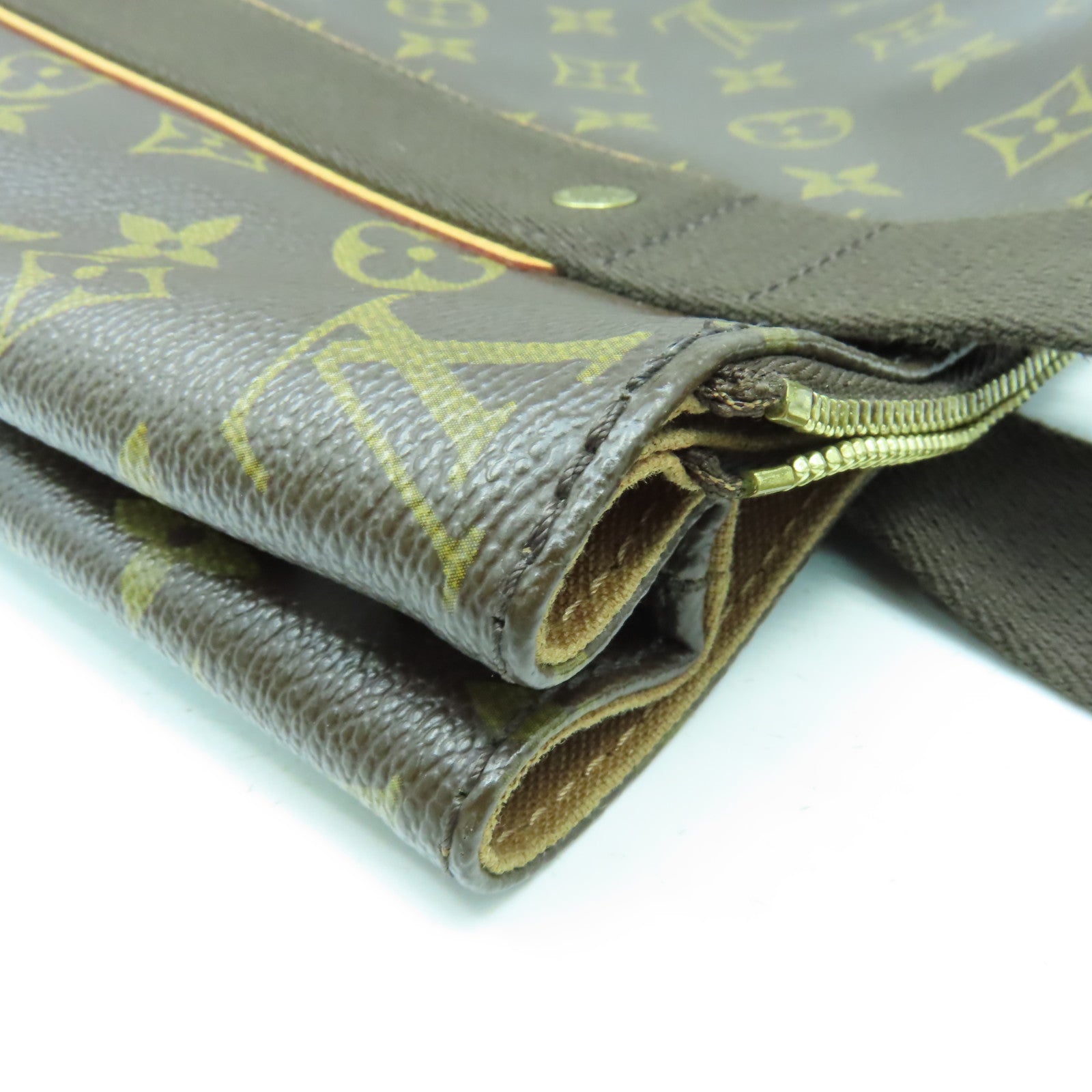 LOUIS VUITTON 【激減優惠】Monogram Cabas Beaubourg金扣肩背袋啡色