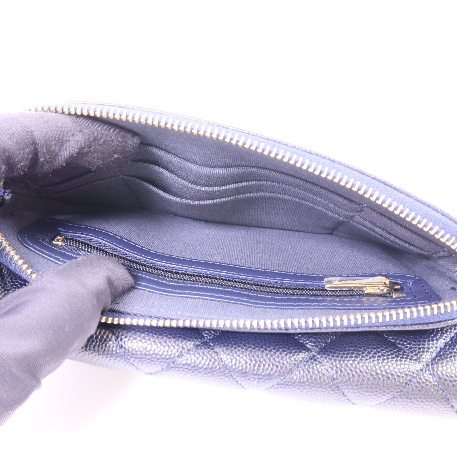 CHANEL 牛皮皮革Chain Shoulder Bag金扣鏈帶肩背袋