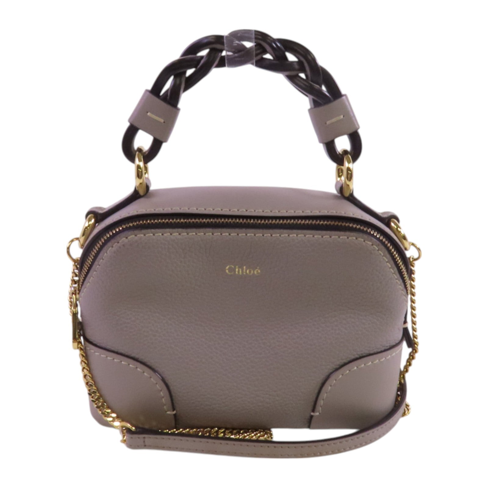 Chloe 牛皮皮革Mini Daria Chain Shoulder金扣手挽肩背兩用袋 – Brand Off Hong Kong ...