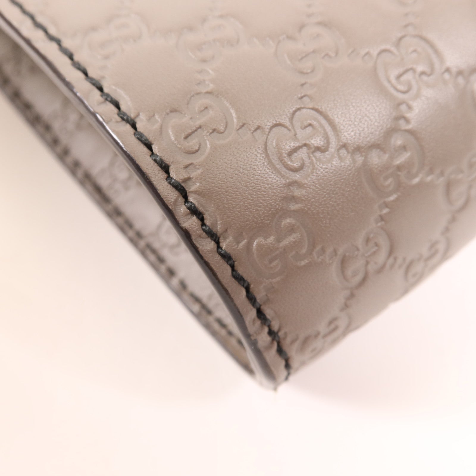 GUCCI 牛皮皮革Guccissima Mini Emily金扣鏈帶肩背