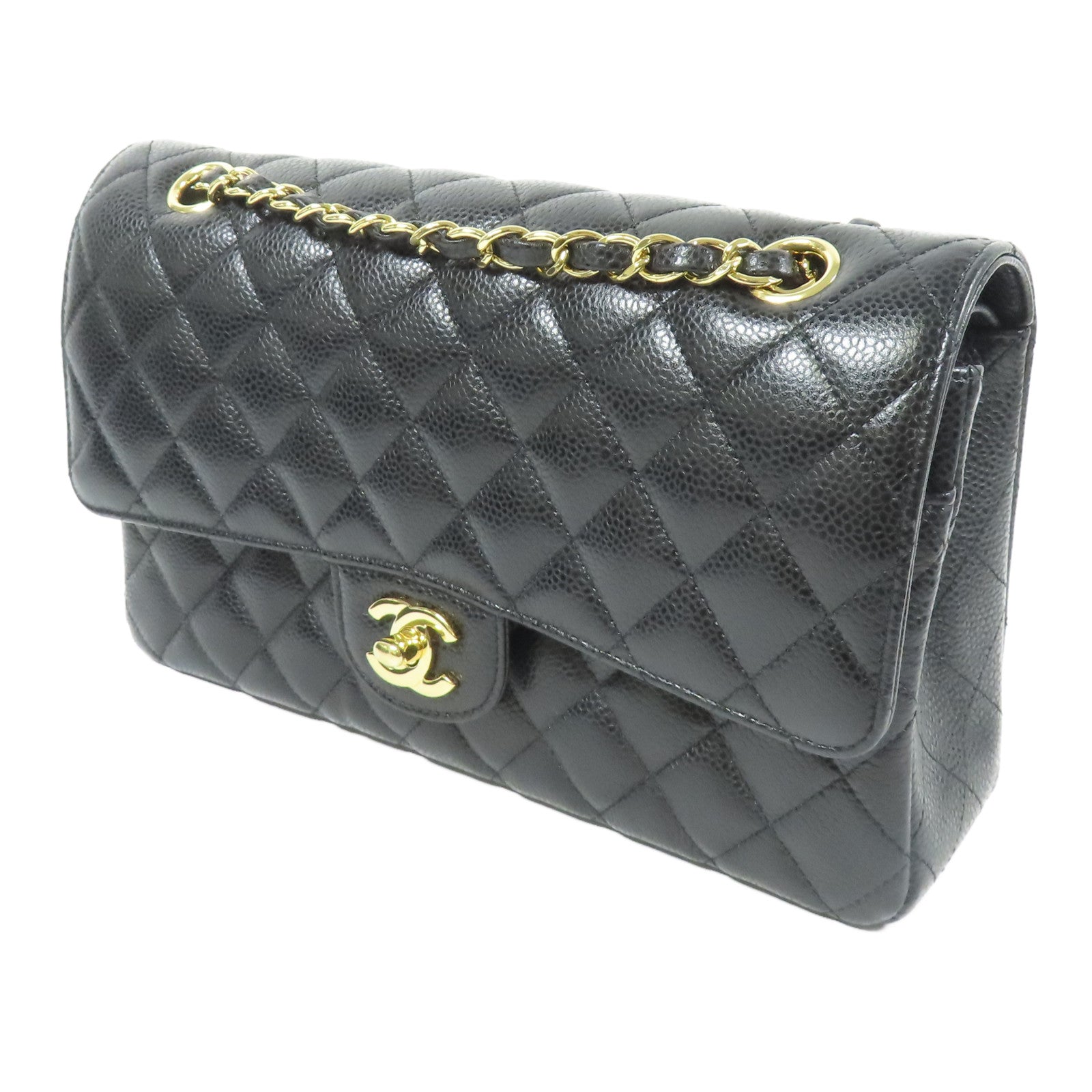 CHANEL 牛皮皮革Classic 25金扣鏈帶肩背袋