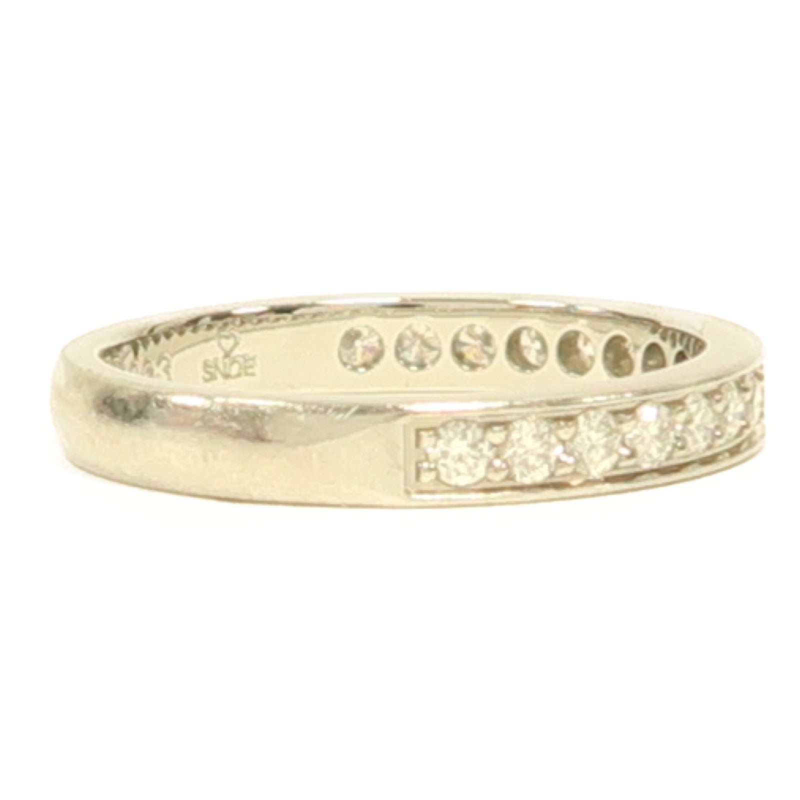 CARTIER PT950鉑金Etincelle De Cartier Ring戒指US#4.5銀色