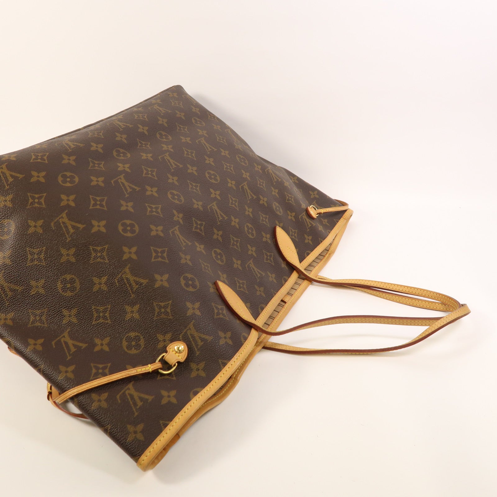 LOUIS VUITTON Monogram Neverfull GM金扣手挽袋