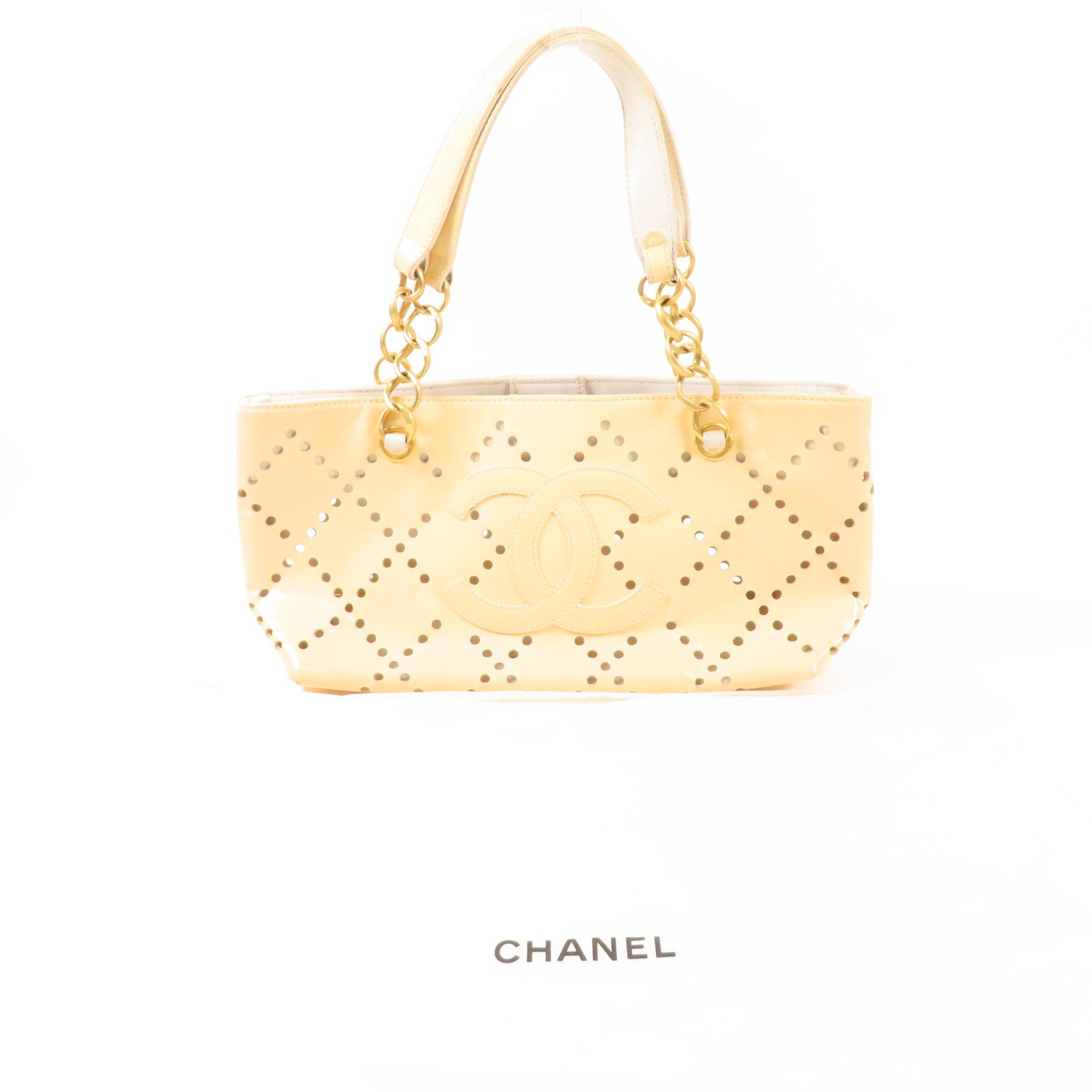 CHANEL PVC Hand Bag金扣手挽袋