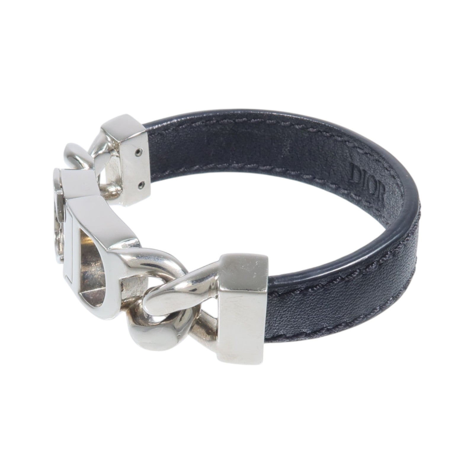 Dior 牛皮皮革/金屬CD Icon Bracelet手鏈