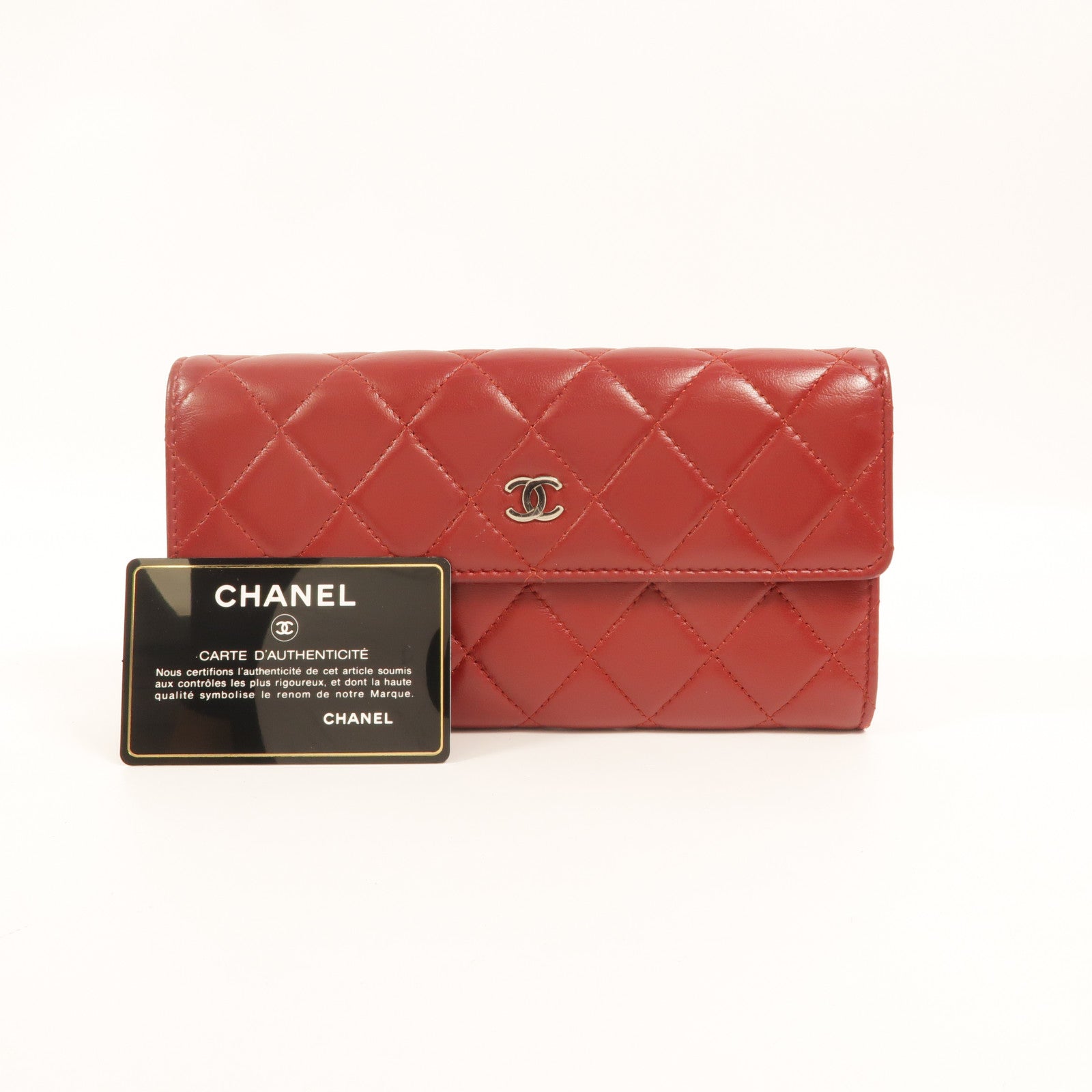 CHANEL 羊皮皮革Long Wallet長錢包