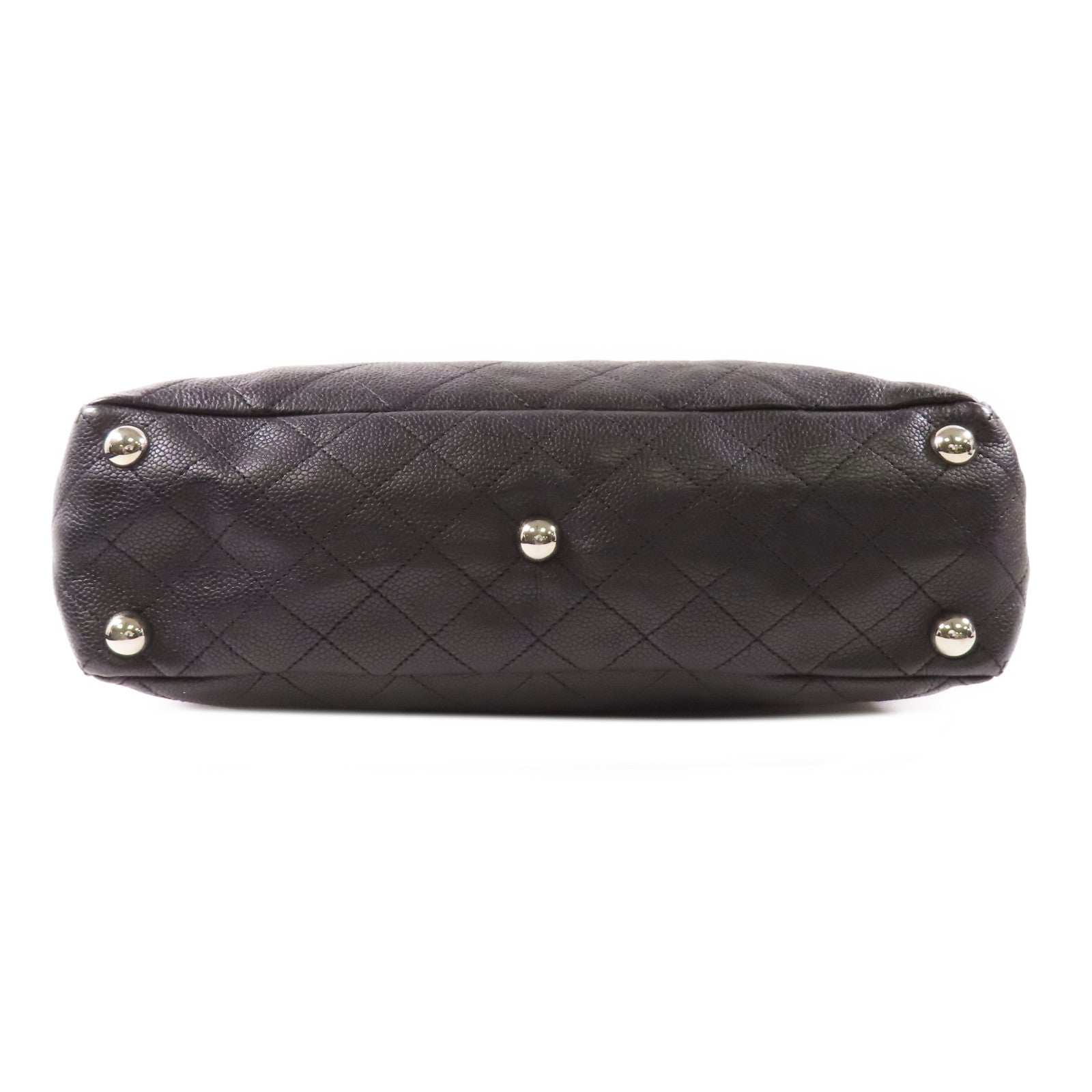 CHANEL 牛皮皮革Chain Shoulder Bag銀扣肩背袋