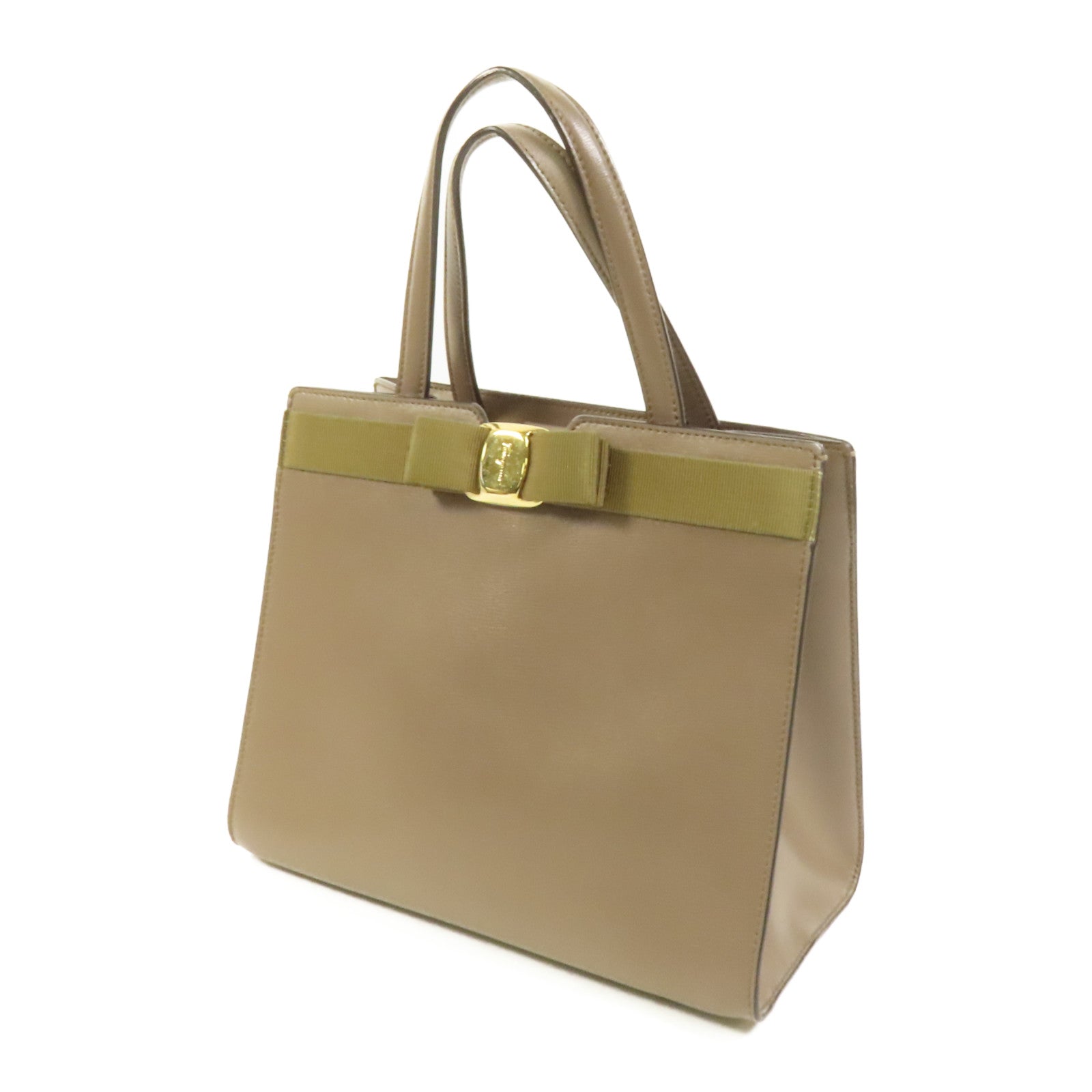 Salvatore Ferragamo 牛皮皮革Vara Bow Top Handle金扣手挽肩背兩用袋