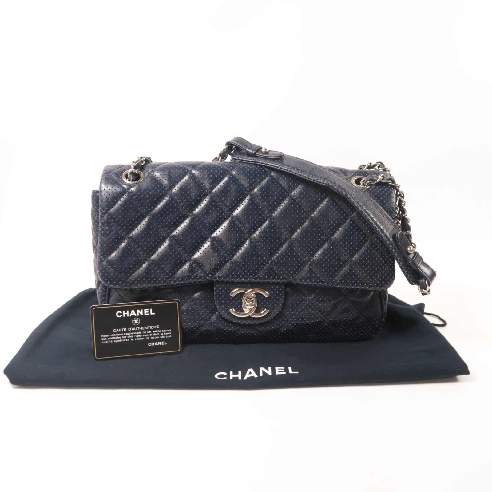 CHANEL 牛皮皮革Chain Shoulder鏈帶肩背袋