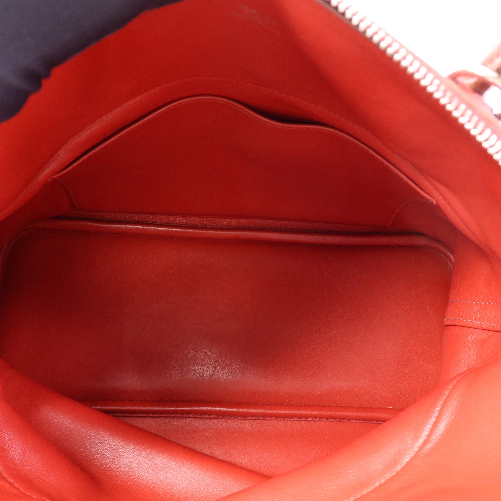 HERMES 【激減優惠】Clemence皮革Bolide 31銀扣手挽肩背兩用袋Rouge Casaque
