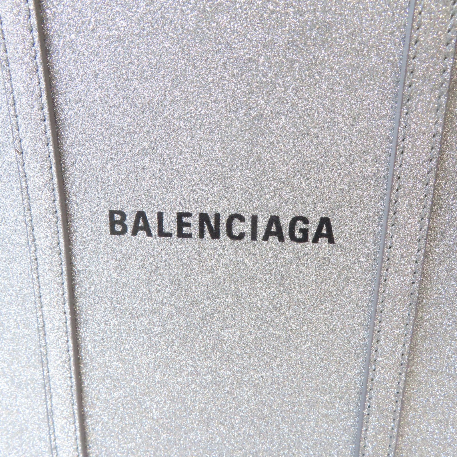 BALENCIAGA 【激減優惠】皮革Everyday Xxs Tote Bag銀扣手挽肩背兩用袋銀色