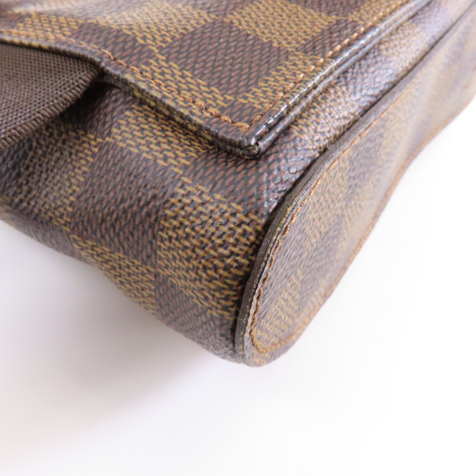 LOUIS VUITTON Damier Ebene Geronimos金扣腰包啡色