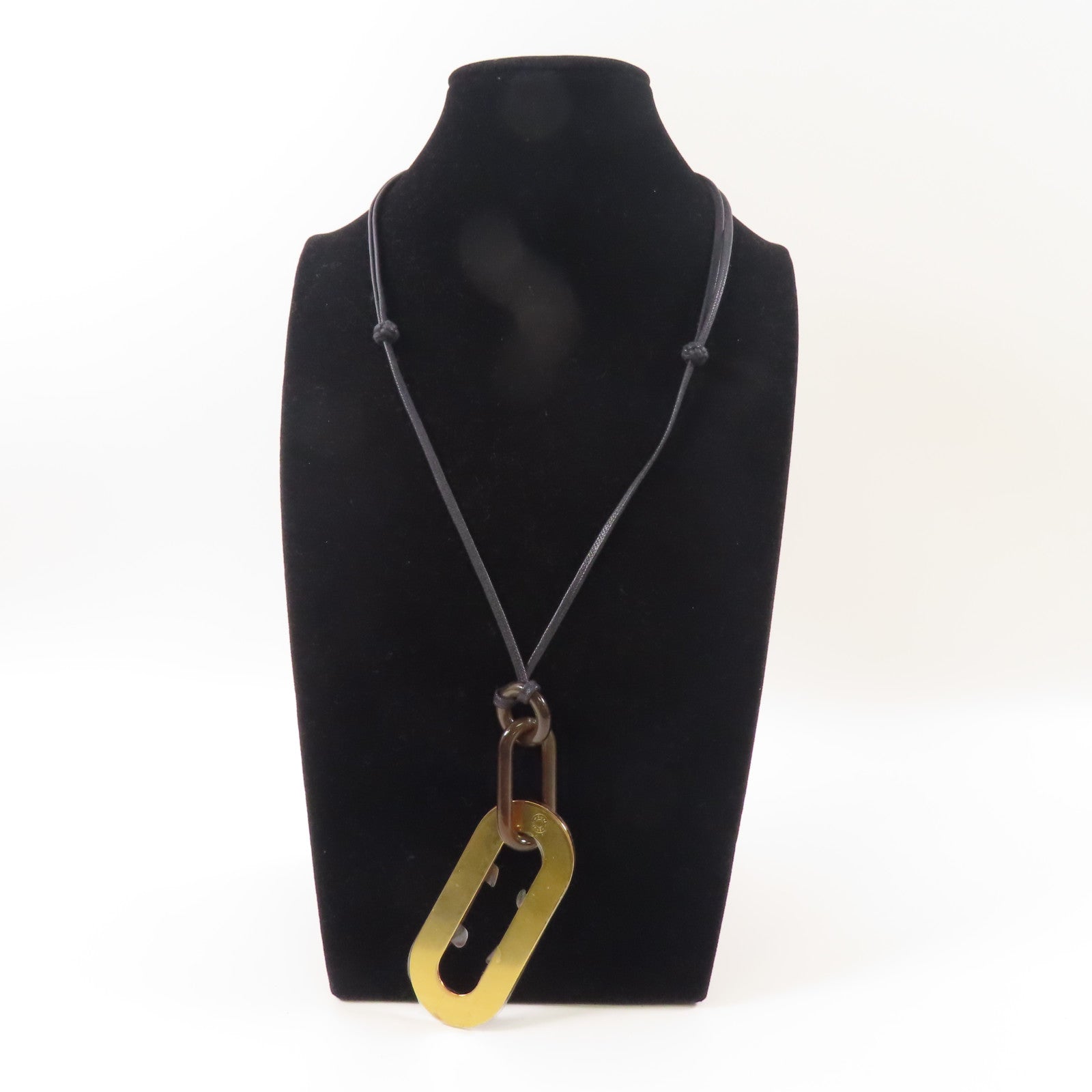 HERMES 牛角/金屬Buffalo Horn Mayan Necklace項鍊