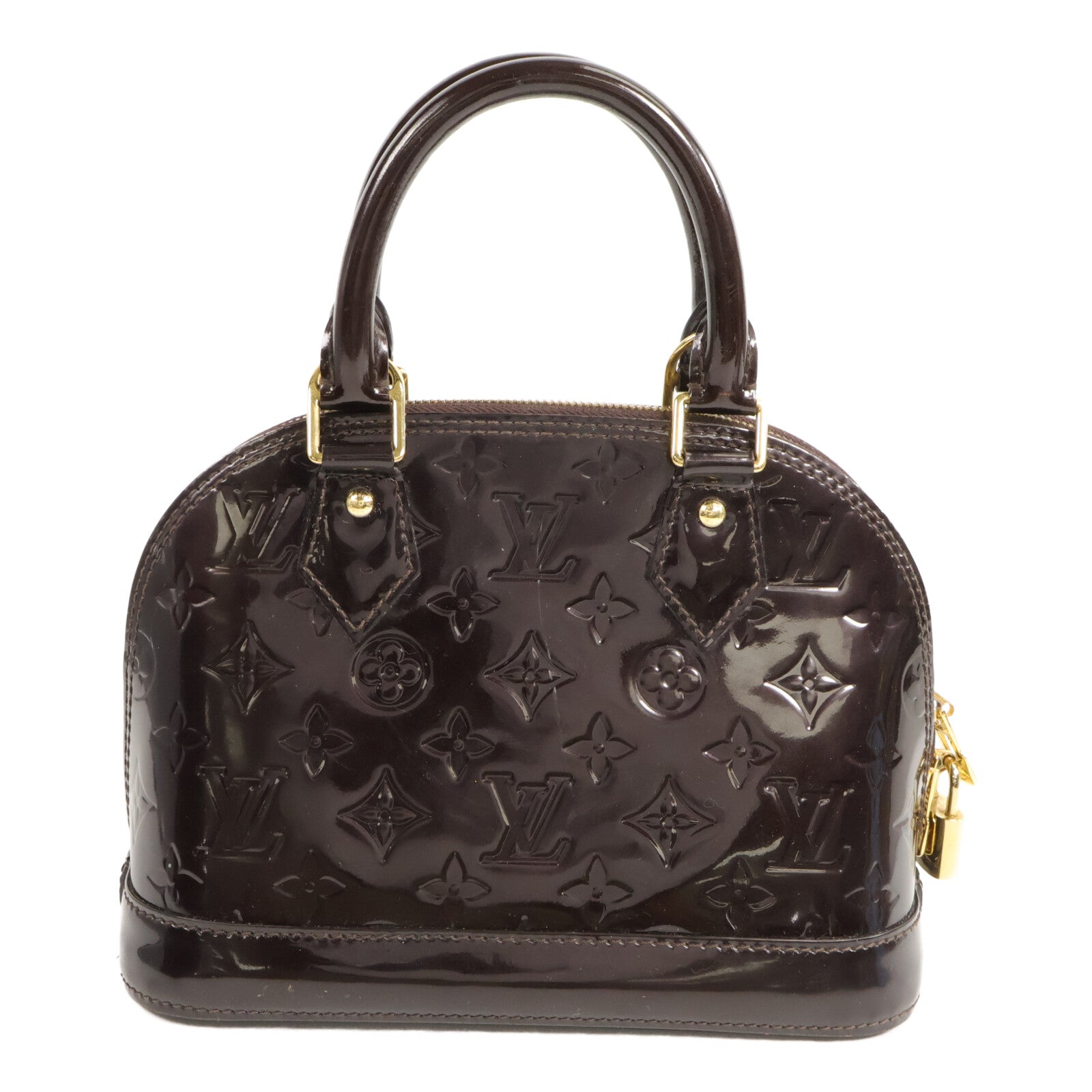 LOUIS VUITTON Monogram Vernis Alma BB手挽肩背兩用袋