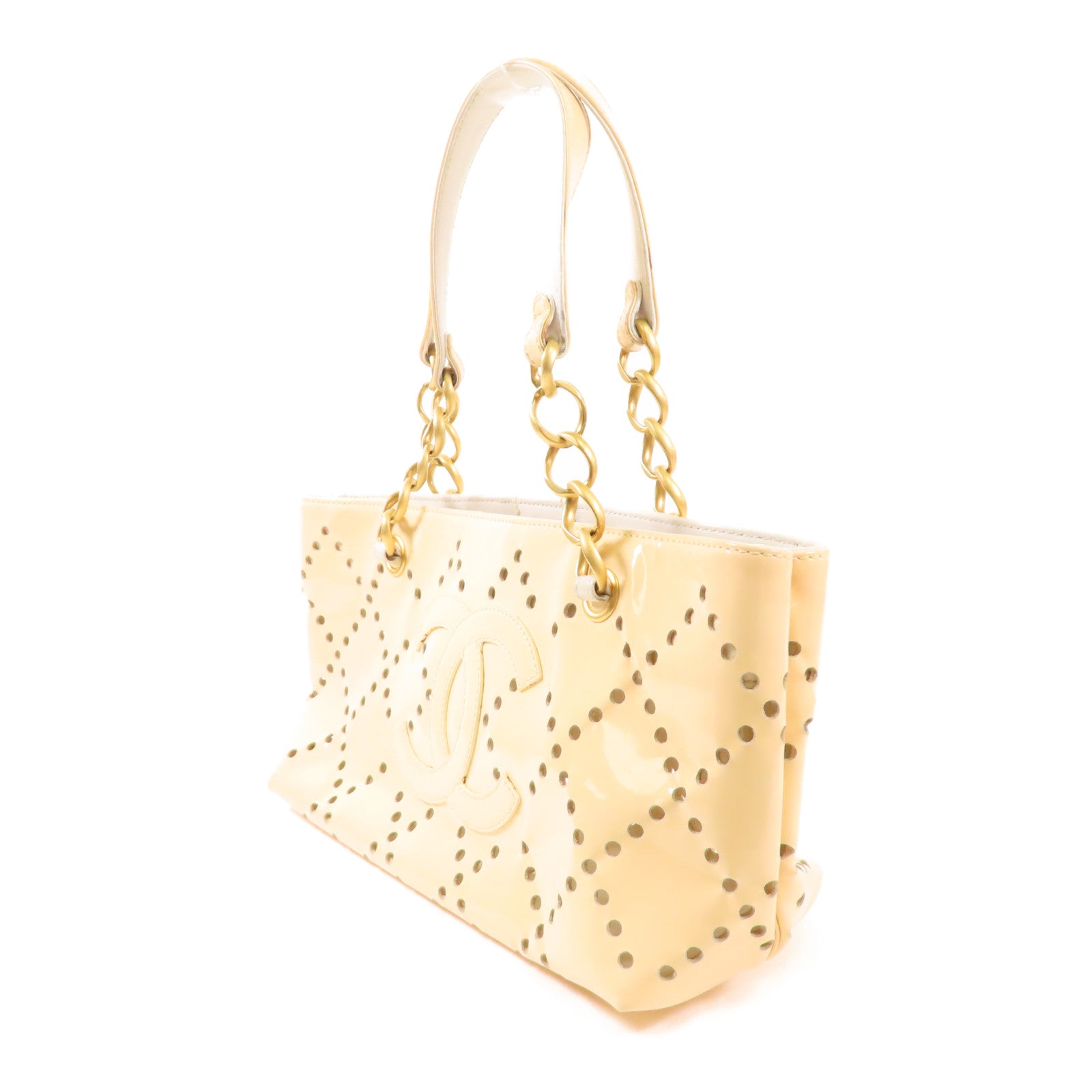 CHANEL PVC Hand Bag金扣手挽袋