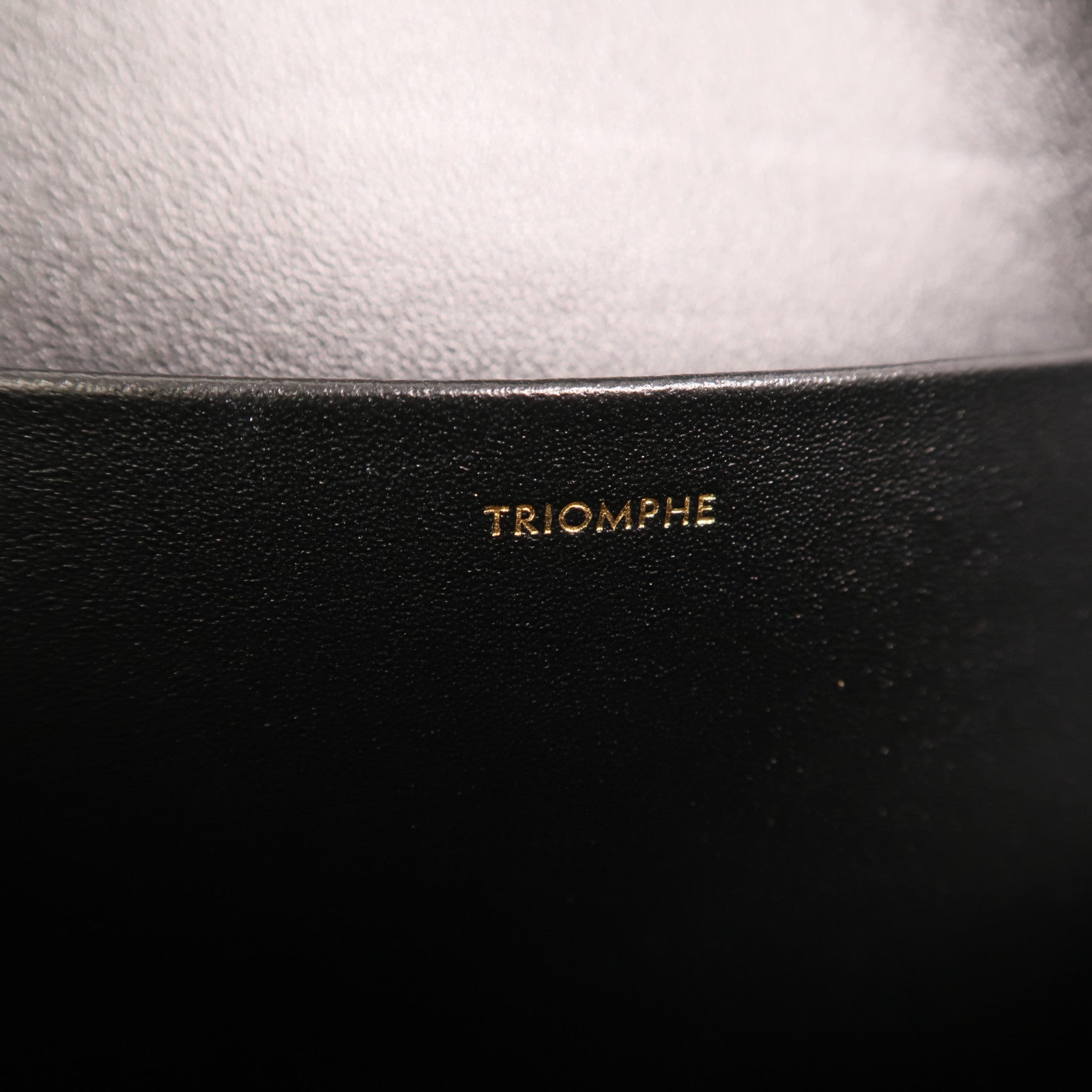 CELINE 牛皮皮革Triomphe金扣肩背袋