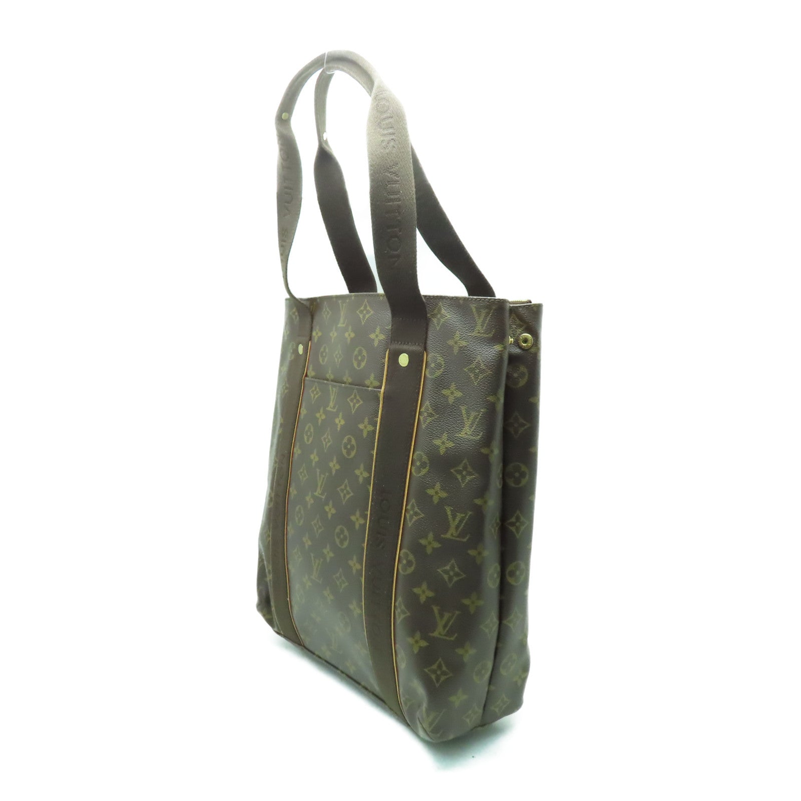 LOUIS VUITTON 【激減優惠】Monogram Cabas Beaubourg金扣肩背袋啡色