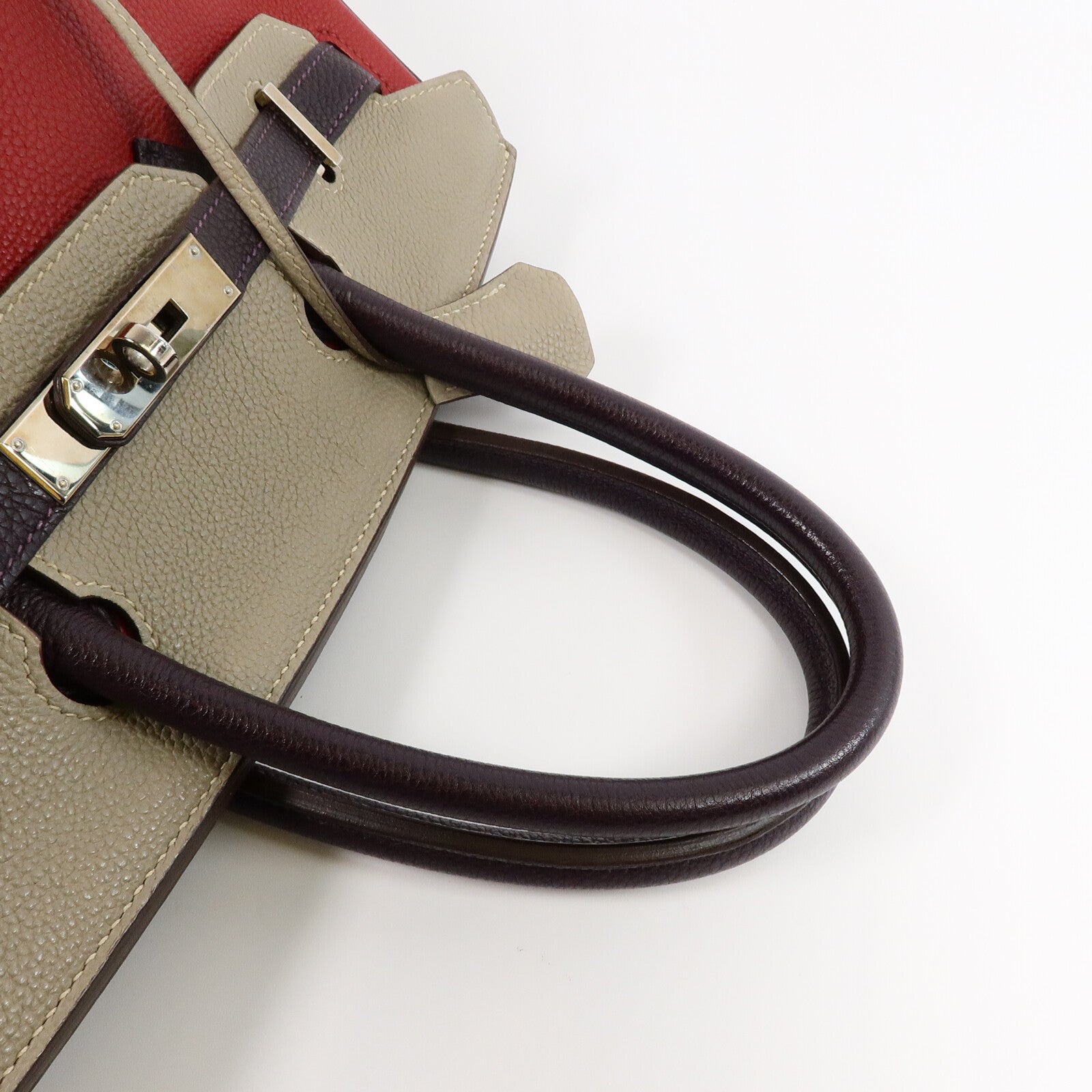 HERMES Togo皮革Birkin 30手挽袋3 Tone