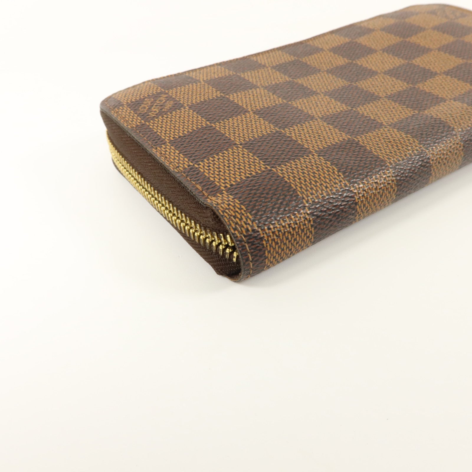 LOUIS VUITTON Damier Zipper Wallet金扣長錢包