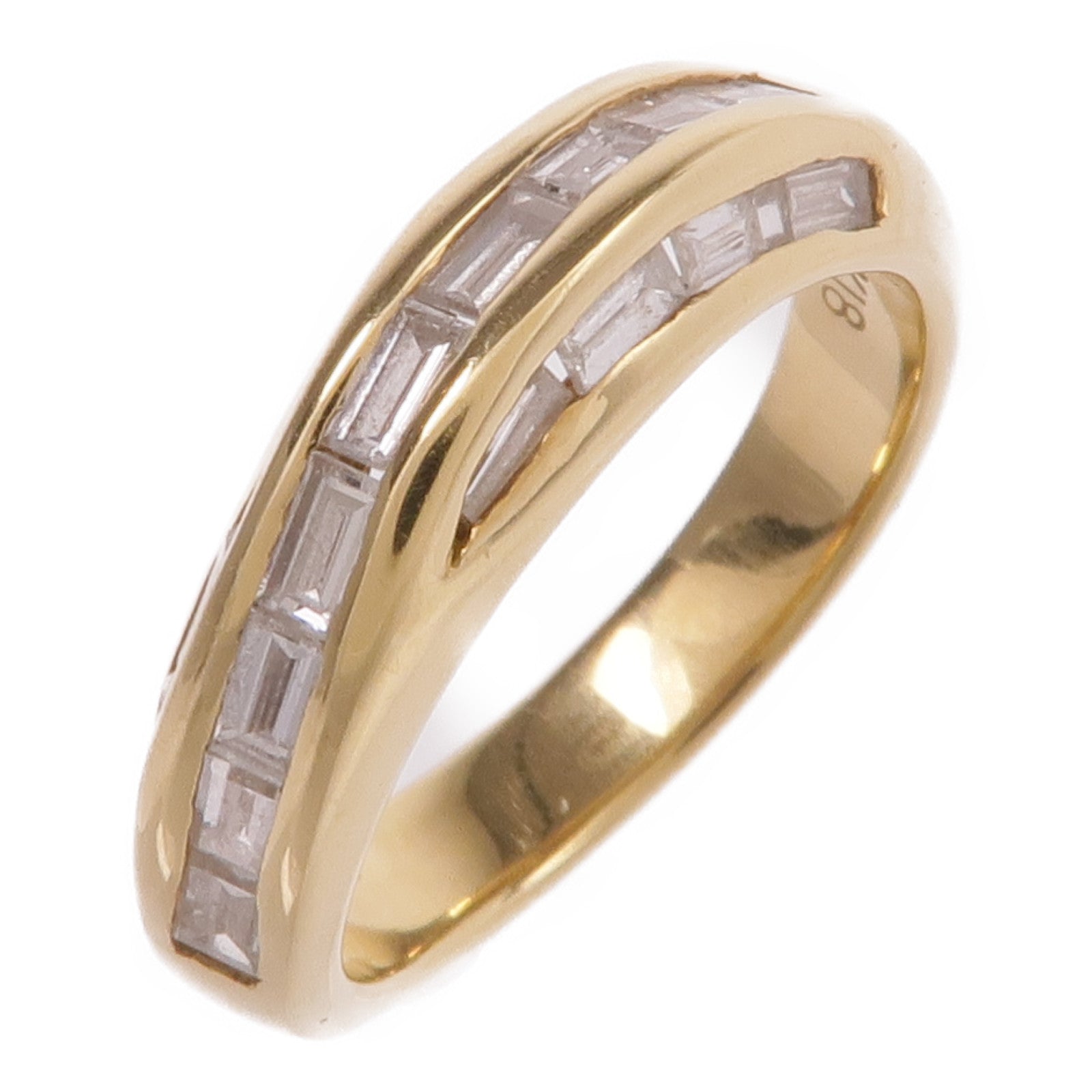 JEWELRY 【激減優惠】18K黃金Diamond Ring鑽石戒指US#5