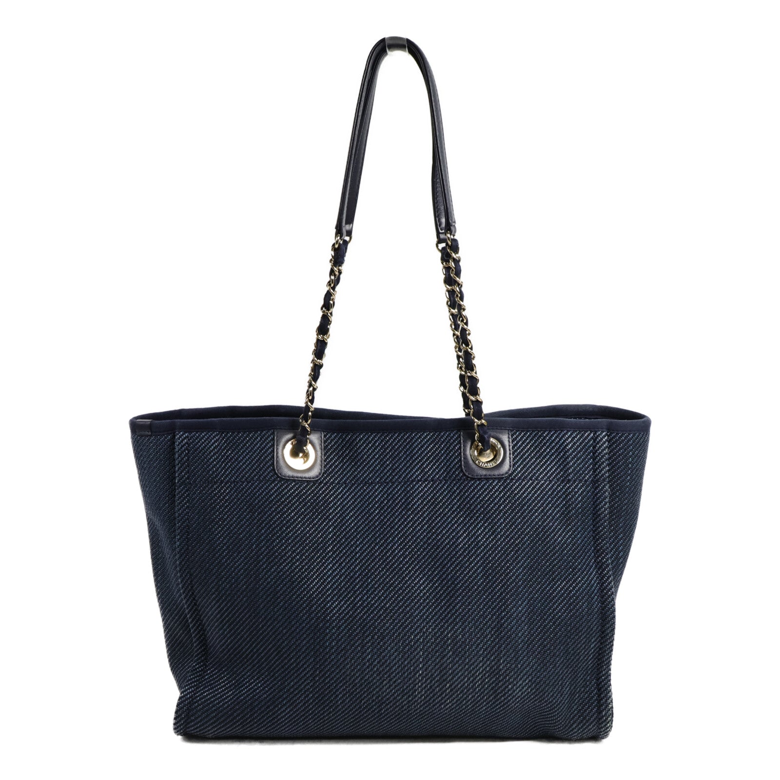 CHANEL 牛仔布Deauville Tote手挽袋