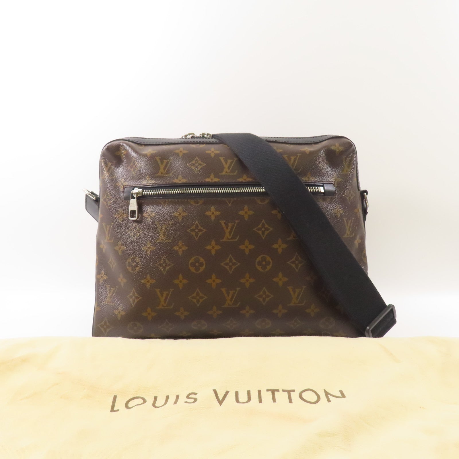 LOUIS VUITTON Monogram Macassar Torres銀扣肩背袋