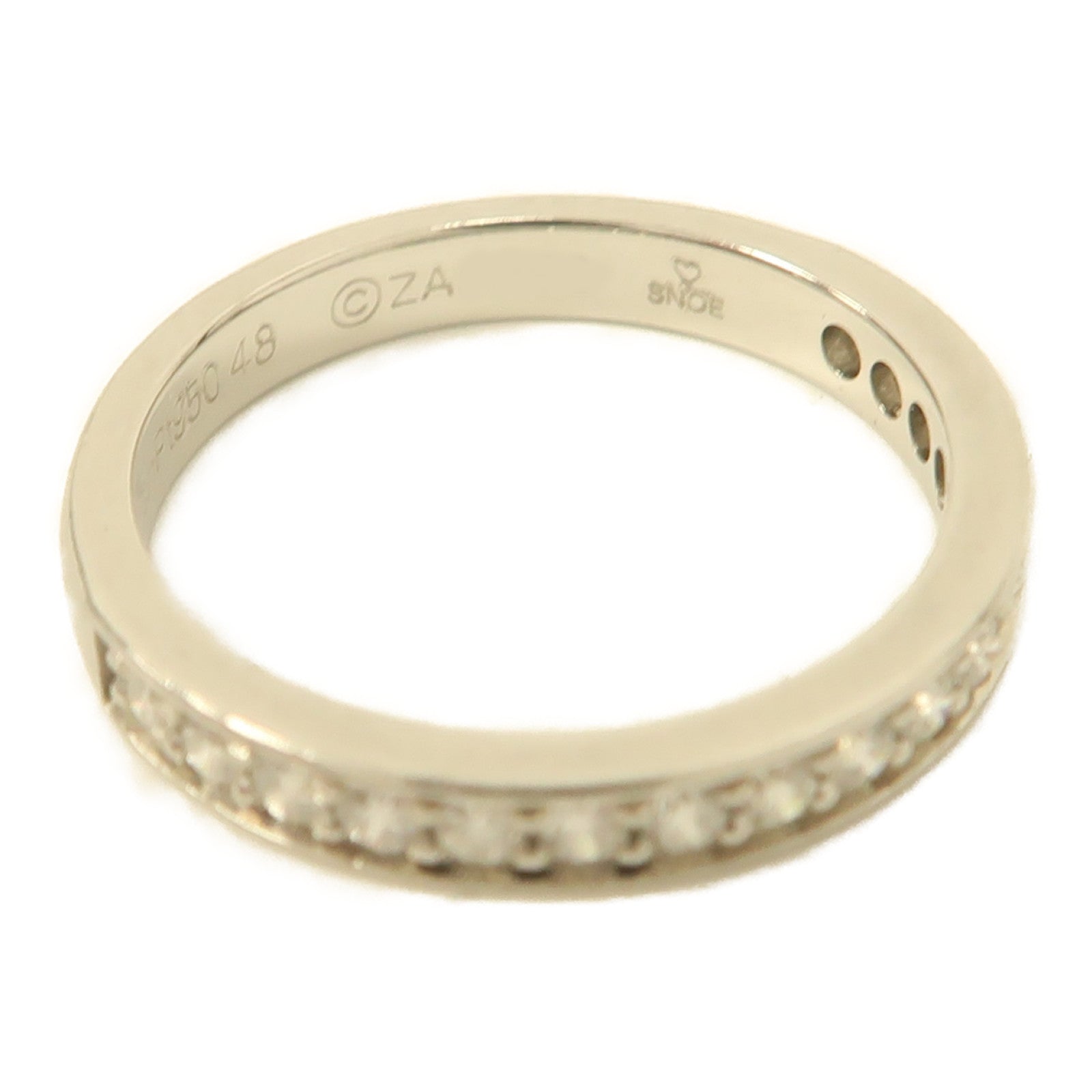 CARTIER PT950鉑金Etincelle De Cartier Ring戒指US#4.5銀色
